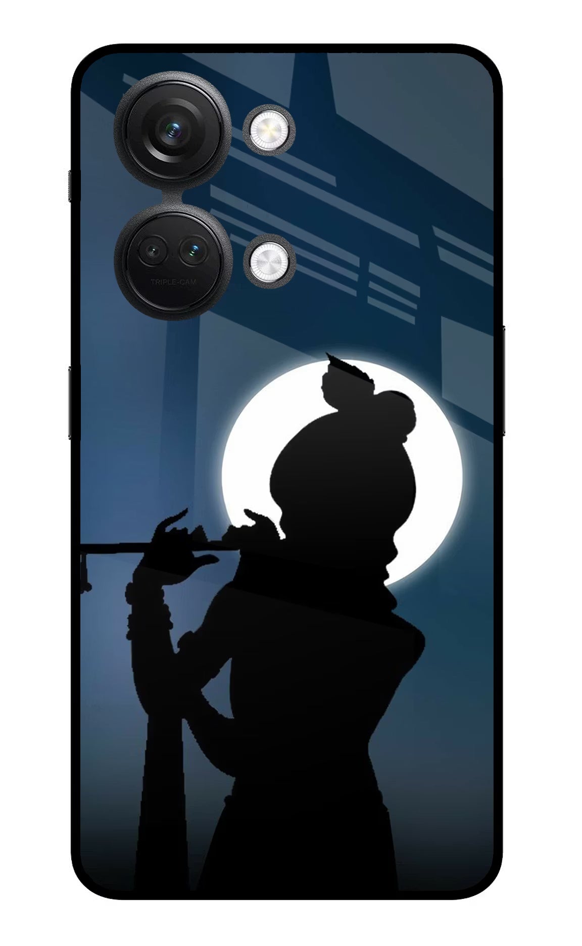 Shri Krishna Silhouette OnePlus Nord 3 5G Glass Case - Shri Krishna Silhouette OnePlus Nord 3 5G Glass Case Shri Krishna Silhouette OnePlus Nord 3 5G Glass Case