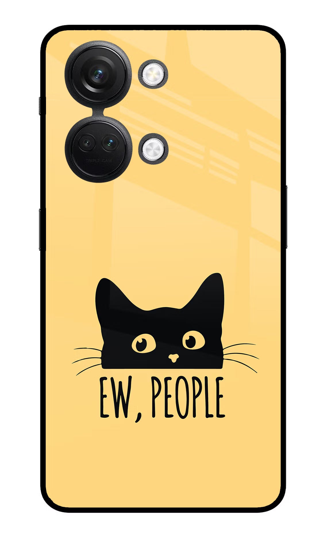 Ew People Catitude OnePlus Nord 3 5G Glass Case - Ew People Catitude OnePlus Nord 3 5G Glass Case Ew People Catitude OnePlus Nord 3 5G Glass Case