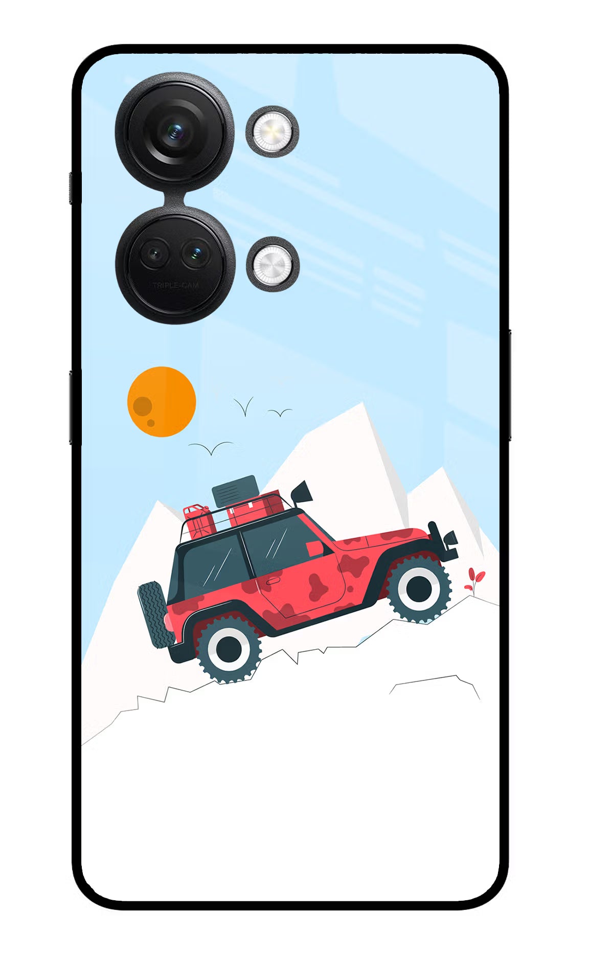 Mountain Trail Beast OnePlus Nord 3 5G Back Cover - Mountain Trail Beast OnePlus Nord 3 5G Glass Case Back Cover by Casekaro Mountain Trail Beast OnePlus Nord 3 5G Glass Case Back Cover by Casekaro