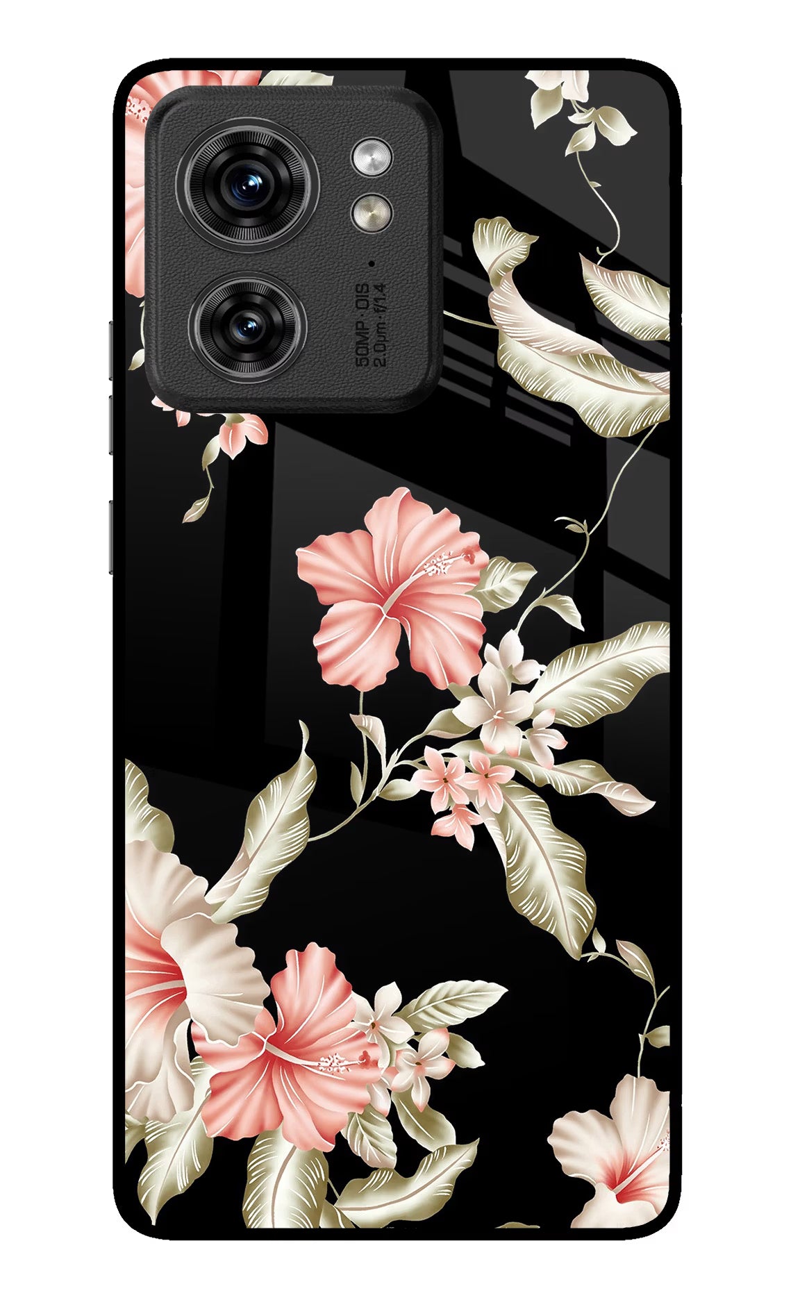 Flowers Moto Edge 40 Glass Case - Flowers Moto Edge 40 Glass Case Flowers Moto Edge 40 Glass Case
