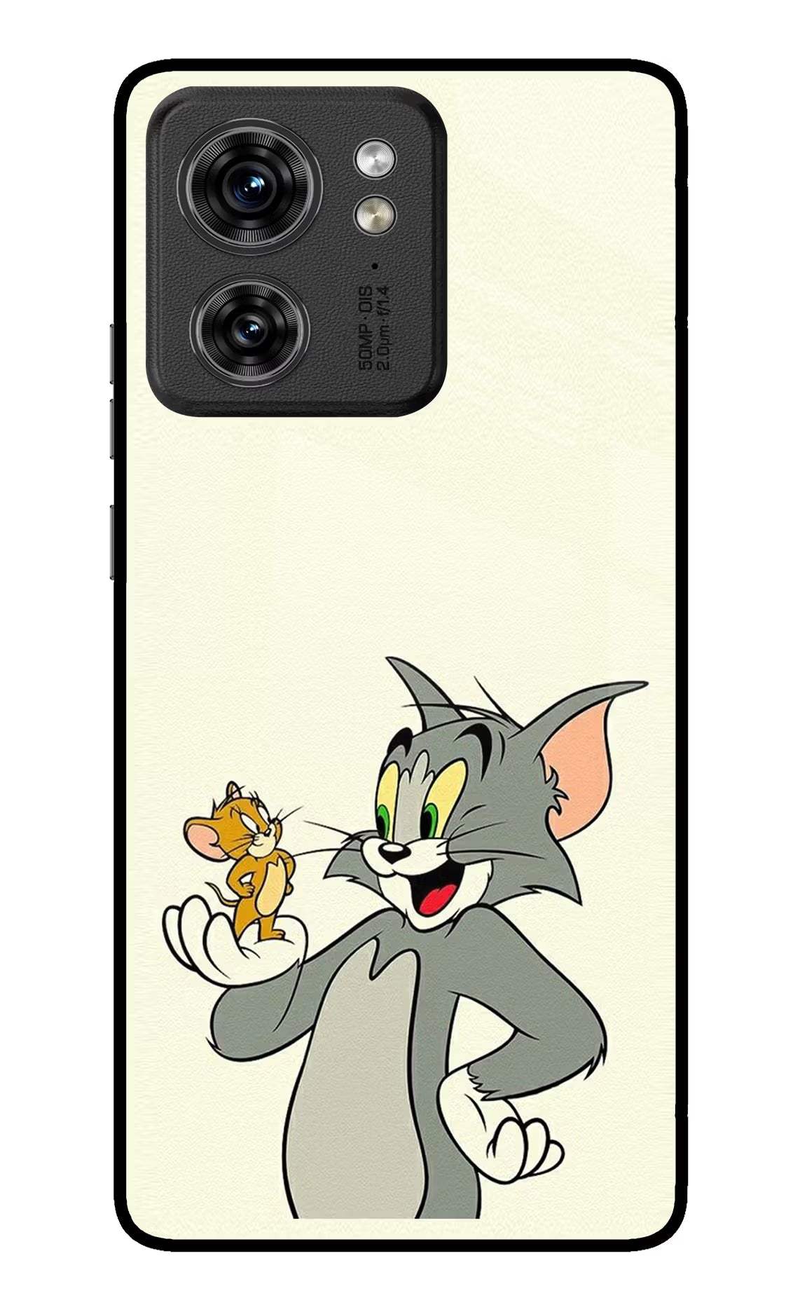 Tom & Jerry Moto Edge 40 Glass Case Back Cover by Casekaro