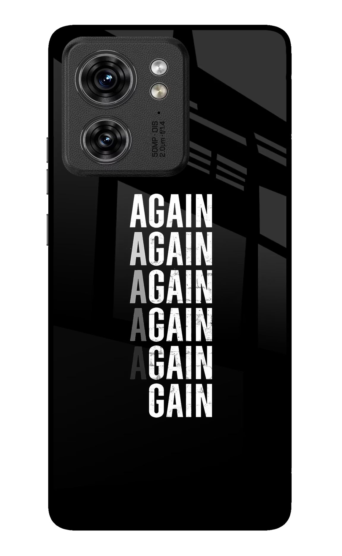 Again Again Gain Moto Edge 40 Glass Case - Again Again Gain Moto Edge 40 Glass Case Again Again Gain Moto Edge 40 Glass Case