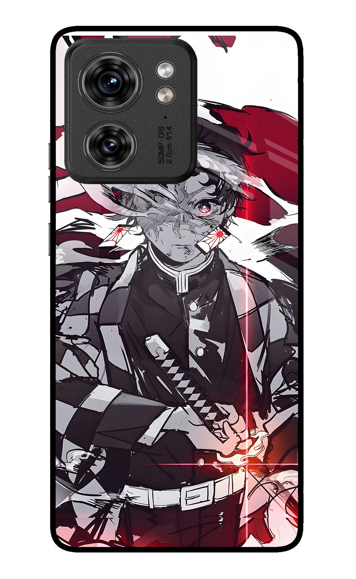 Demon Slayer Moto Edge 40 Glass Case - Demon Slayer Moto Edge 40 Glass Case Demon Slayer Moto Edge 40 Glass Case