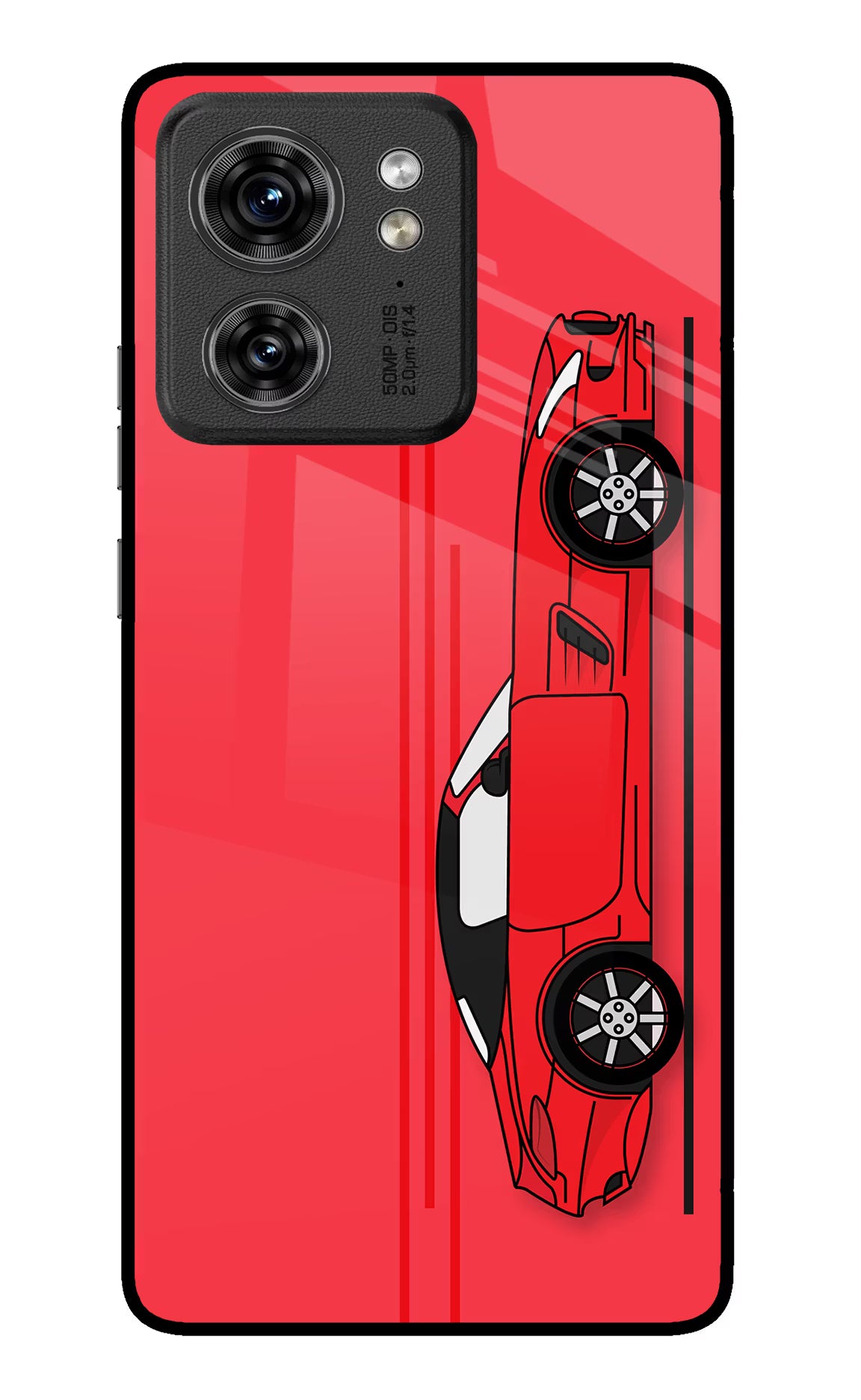 Red Velocity Moto Edge 40 Glass Case - Red Velocity Moto Edge 40 Glass Case Red Velocity Moto Edge 40 Glass Case