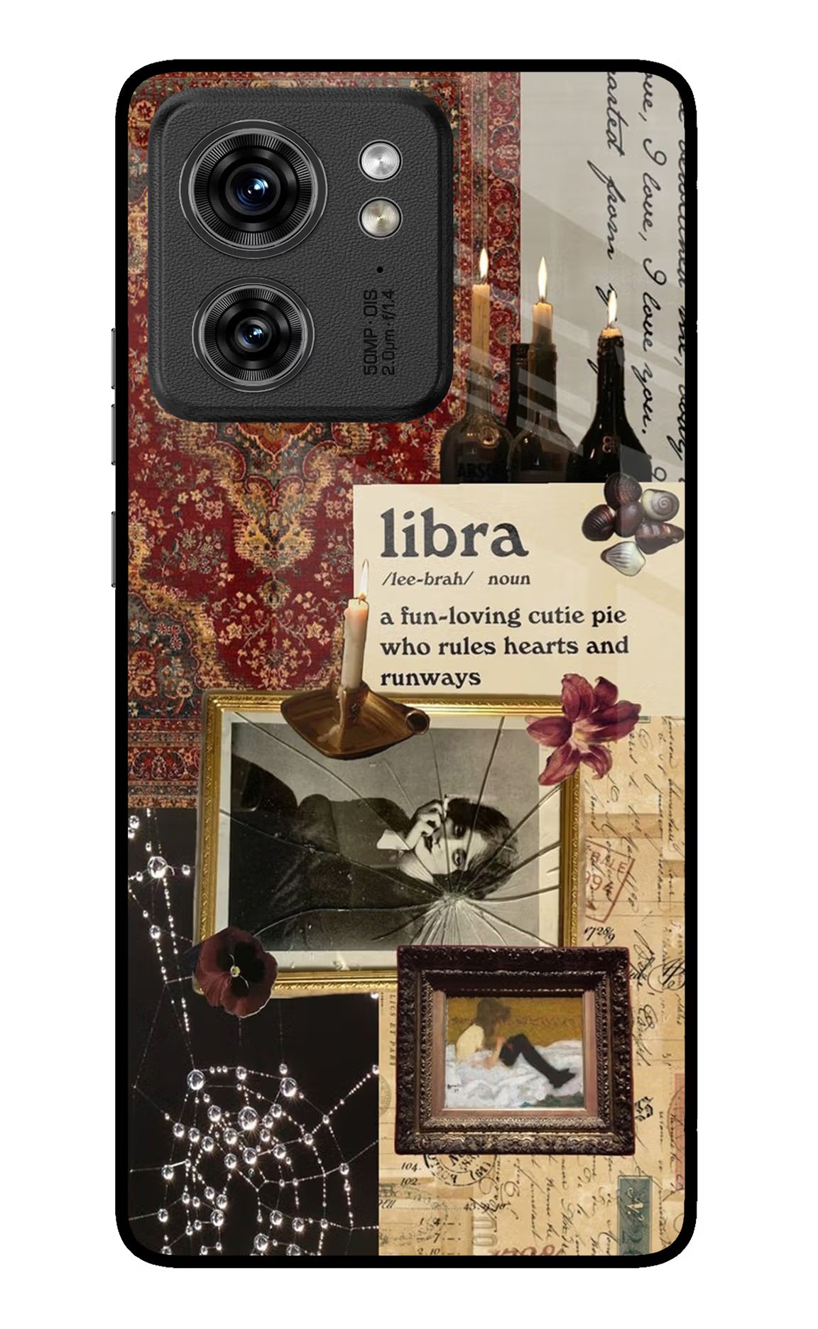 Libra Zodiac Moto Edge 40 Back Cover - Libra Zodiac Moto Edge 40 Glass Case Back Cover by Casekaro Libra Zodiac Moto Edge 40 Glass Case Back Cover by Casekaro
