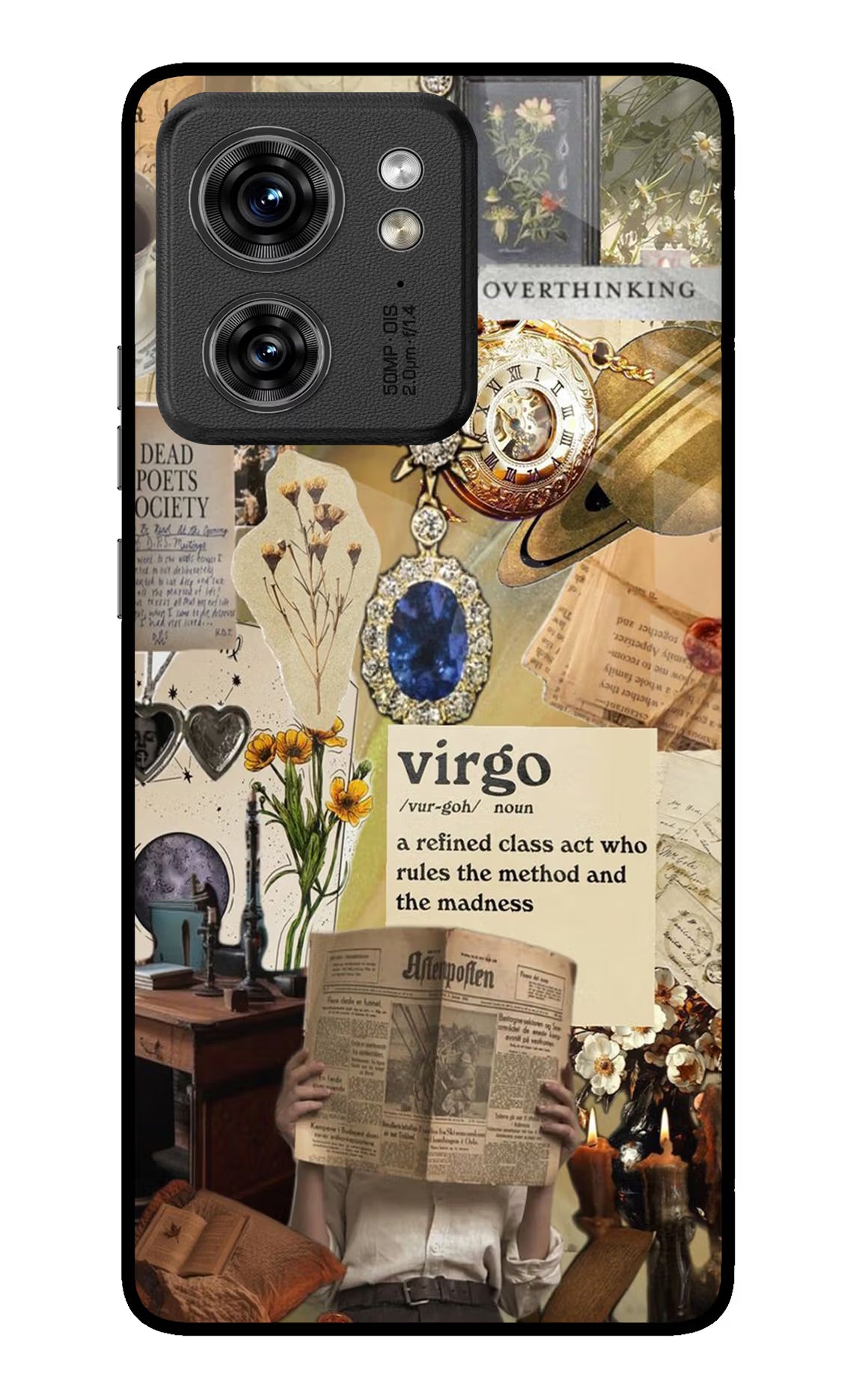 Virgo Zodiac Moto Edge 40 Back Cover - Virgo Zodiac Moto Edge 40 Glass Case Back Cover by Casekaro Virgo Zodiac Moto Edge 40 Glass Case Back Cover by Casekaro
