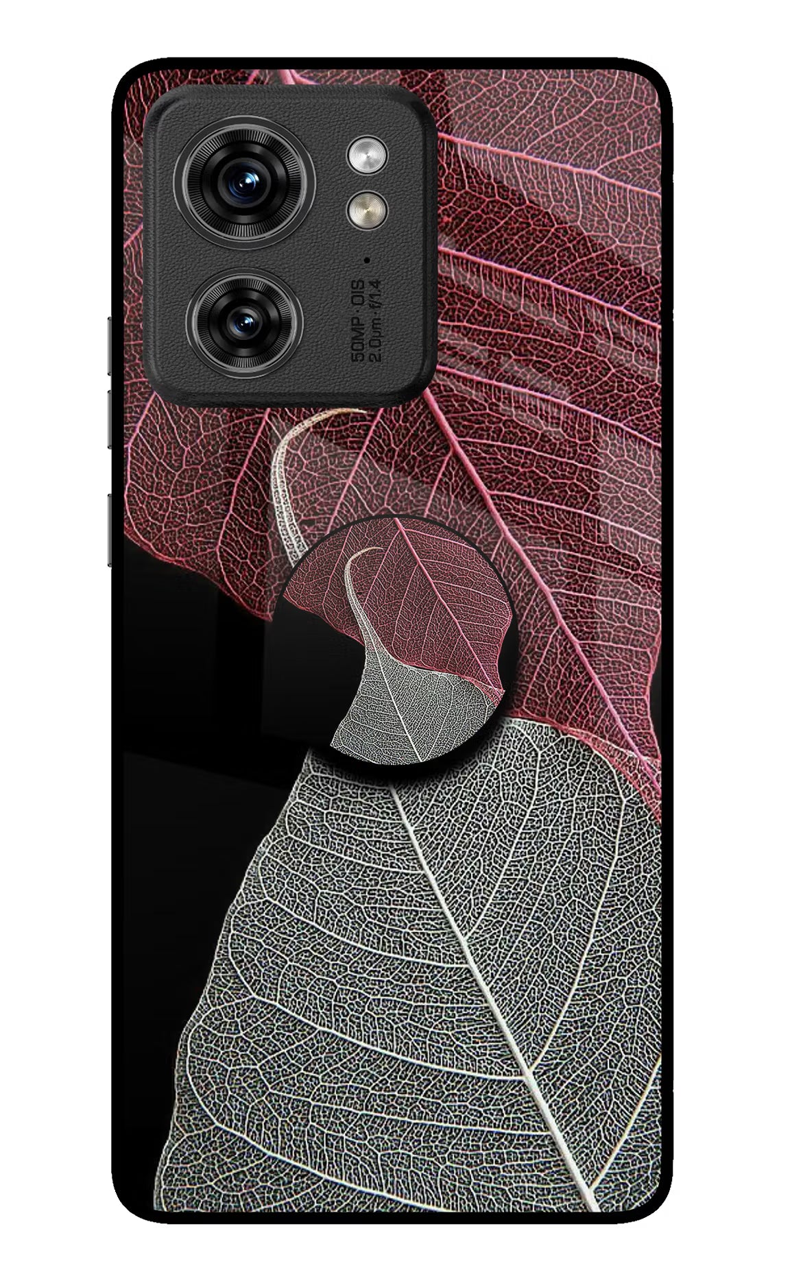 Leaf Pattern Moto Edge 40 Pop Case by Casekaro