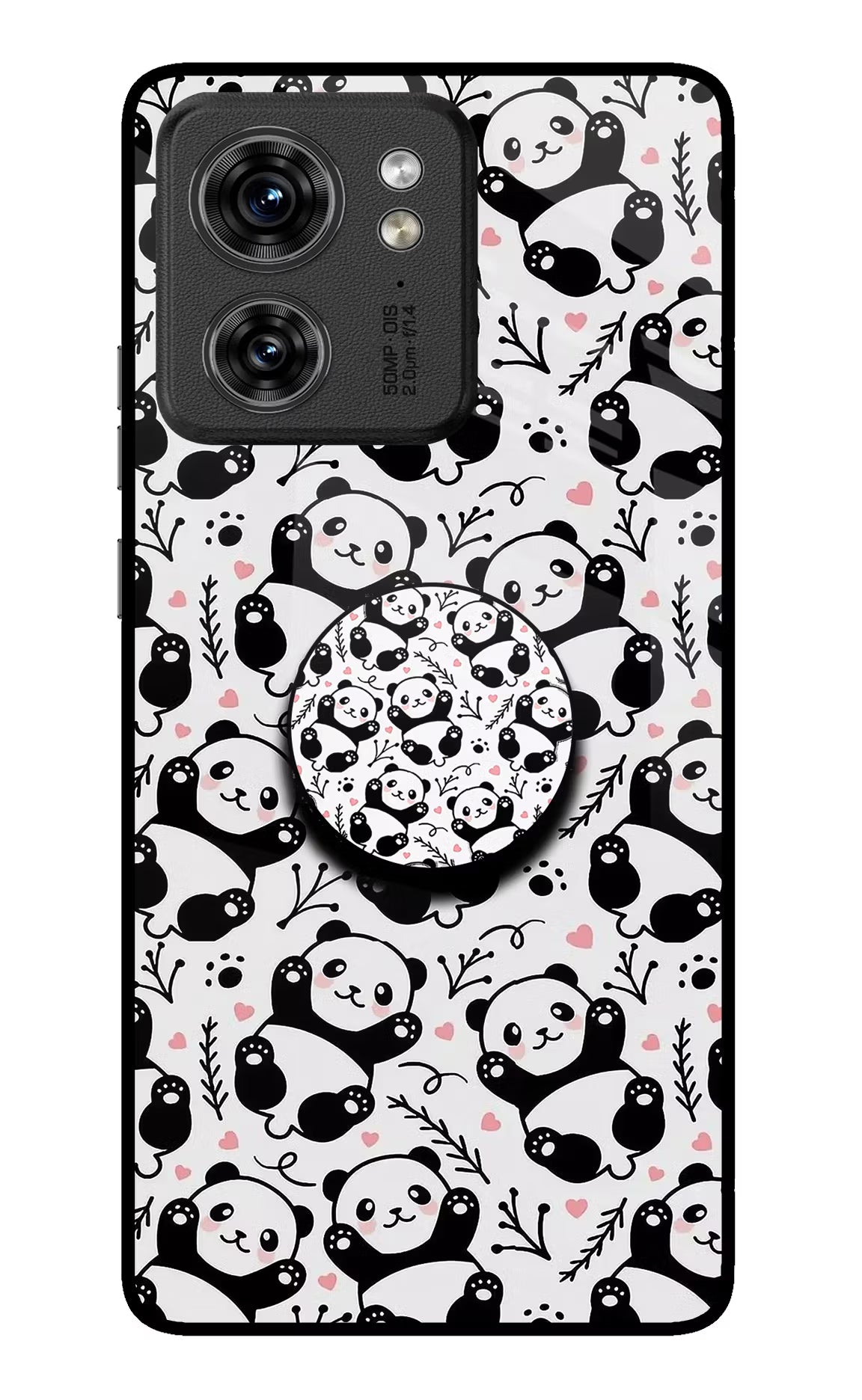 Cute Panda Moto Edge 40 Pop Case by Casekaro