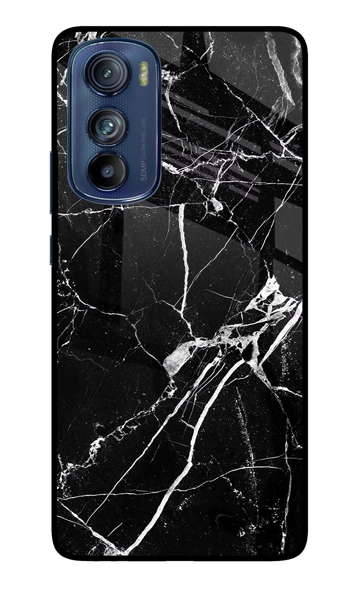 Black Marble Pattern Moto Edge 30 Glass Case - Black Marble Pattern Moto Edge 30 Glass Case Black Marble Pattern Moto Edge 30 Glass Case