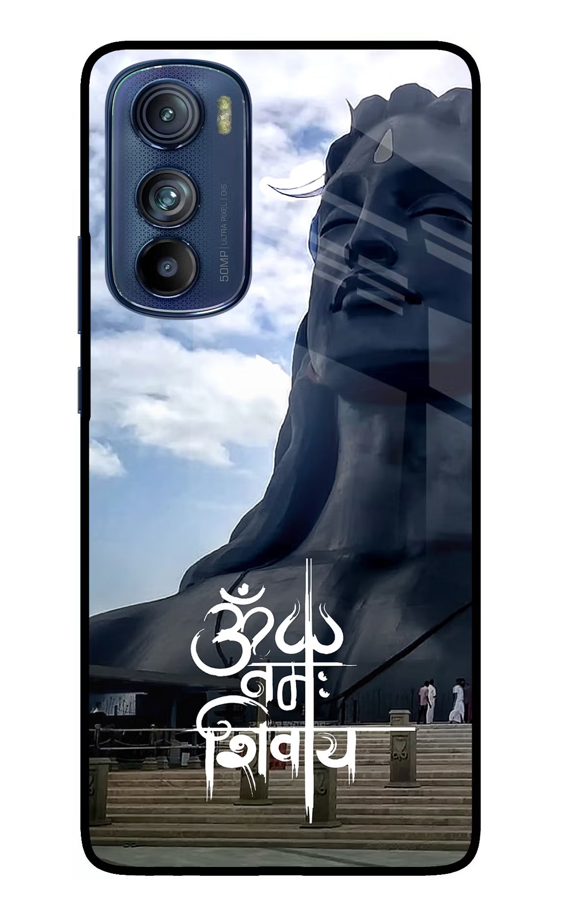 Om Namah Shivay Moto Edge 30 Glass Case - Om Namah Shivay Moto Edge 30 Glass Case Om Namah Shivay Moto Edge 30 Glass Case