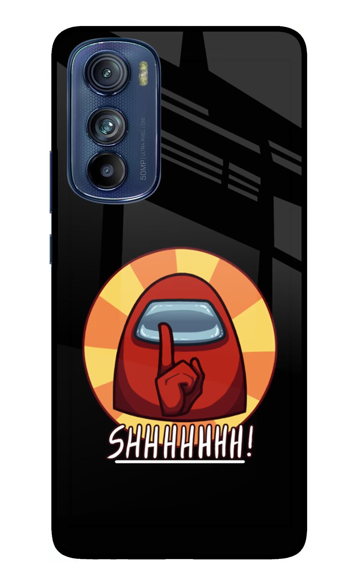 Among Us Shhh! Moto Edge 30 Glass Case - Among Us Shhh! Moto Edge 30 Glass Case Among Us Shhh! Moto Edge 30 Glass Case
