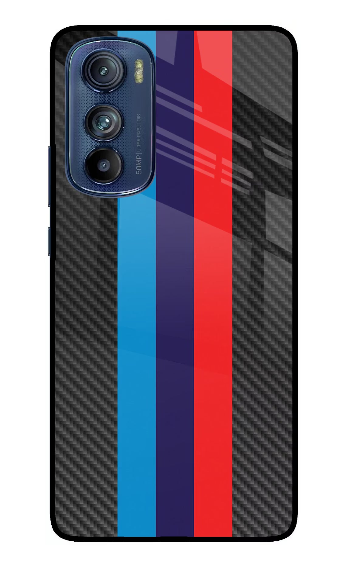 BMW Stripes Pattern Moto Edge 30 Glass Case - BMW Stripes Pattern Moto Edge 30 Glass Case BMW Stripes Pattern Moto Edge 30 Glass Case