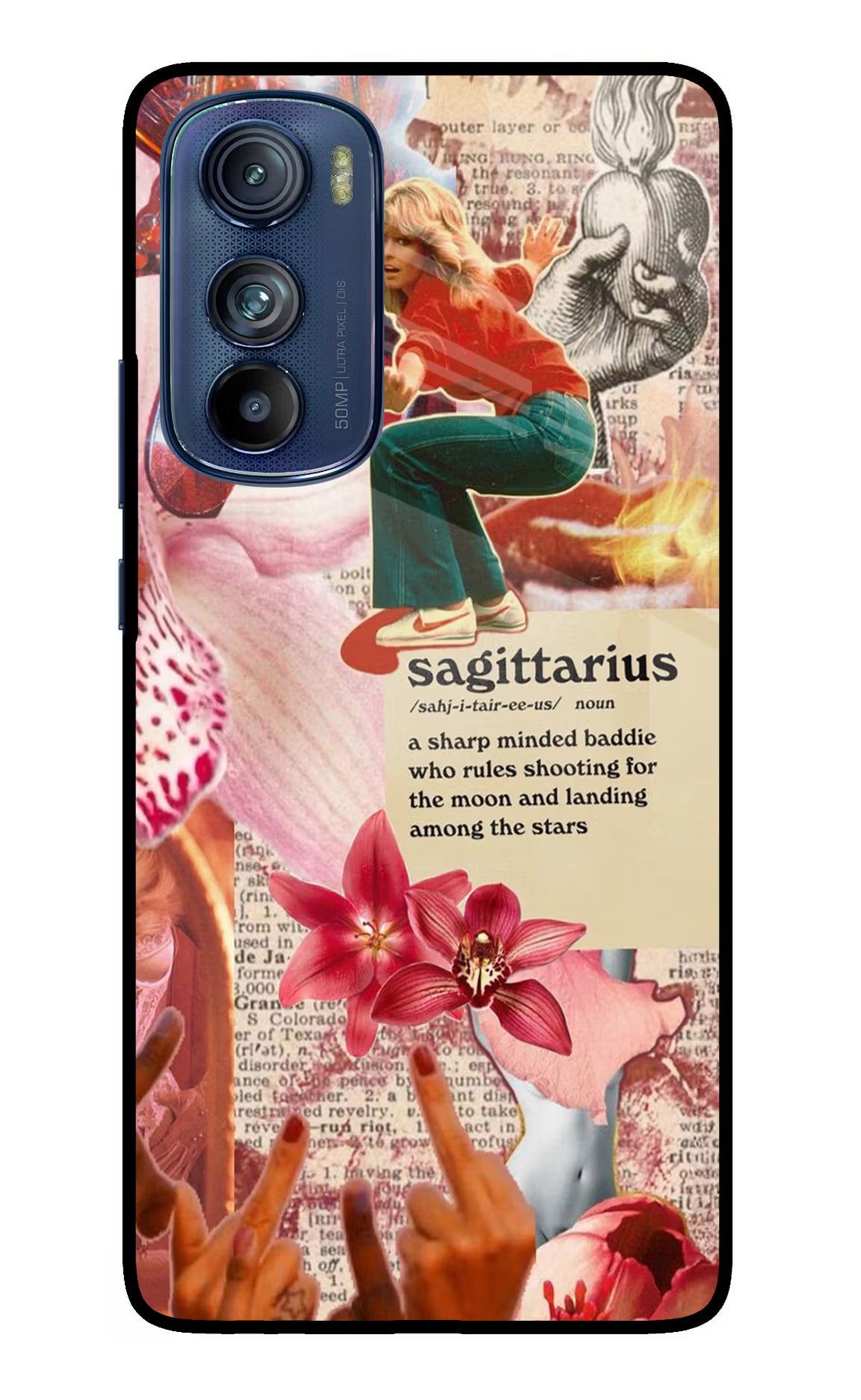 Sagittarius Zodiac Moto Edge 30 Glass Case - Sagittarius Zodiac Moto Edge 30 Glass Case Sagittarius Zodiac Moto Edge 30 Glass Case