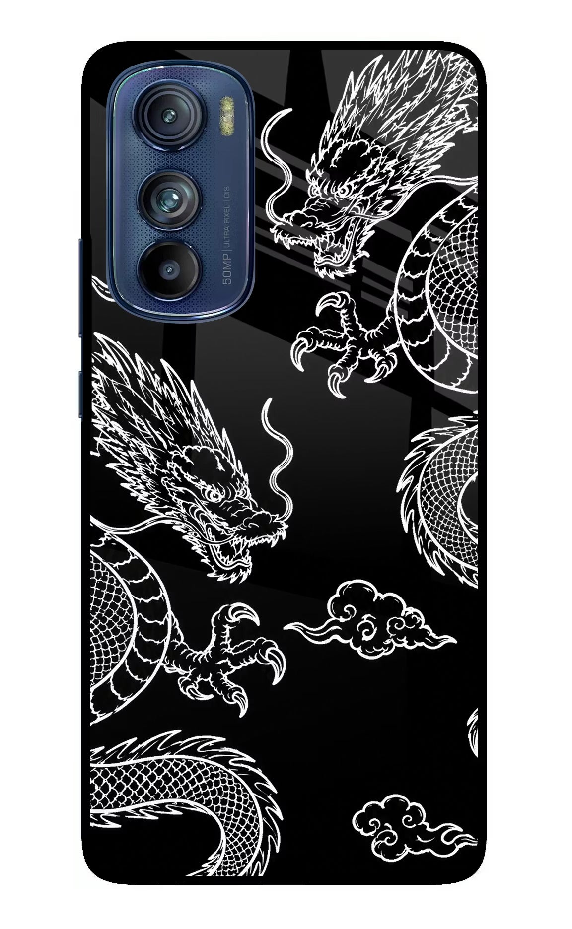 Twin Dragons Moto Edge 30 Glass Case - Twin Dragons Moto Edge 30 Glass Case Twin Dragons Moto Edge 30 Glass Case
