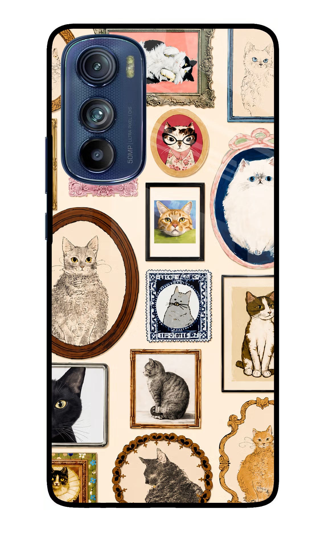 Mirror Cats Moto Edge 30 Glass Case - Mirror Cats Moto Edge 30 Glass Case Mirror Cats Moto Edge 30 Glass Case