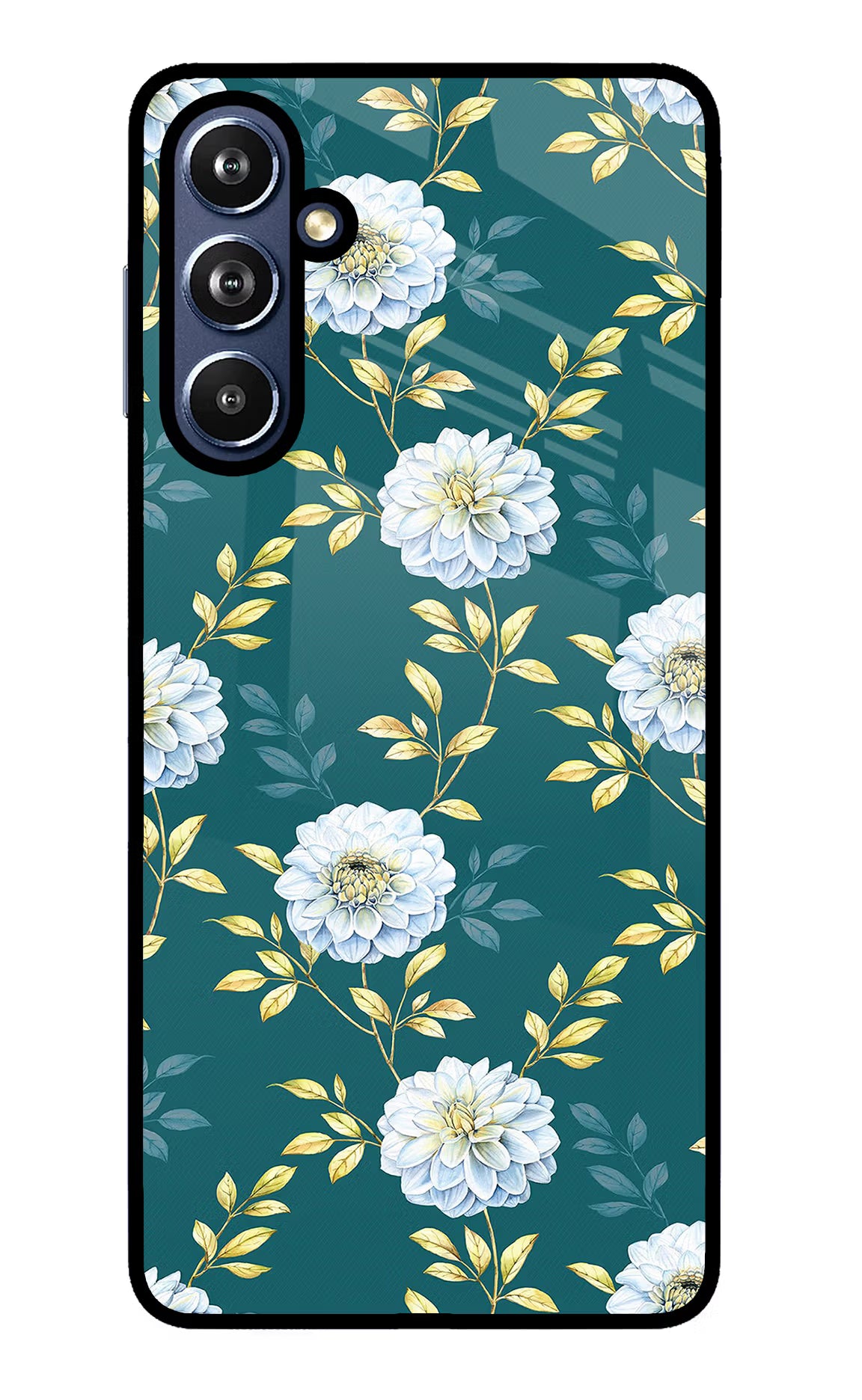 Flowers Samsung F54 5G Glass Case - Flowers Samsung F54 5G Glass Case Flowers Samsung F54 5G Glass Case