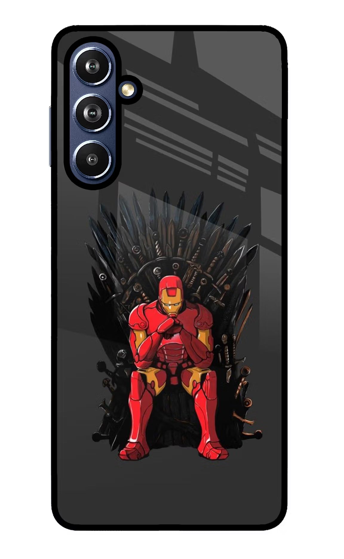 Ironman Throne Samsung F54 5G Glass Case - Ironman Throne Samsung F54 5G Glass Case Ironman Throne Samsung F54 5G Glass Case