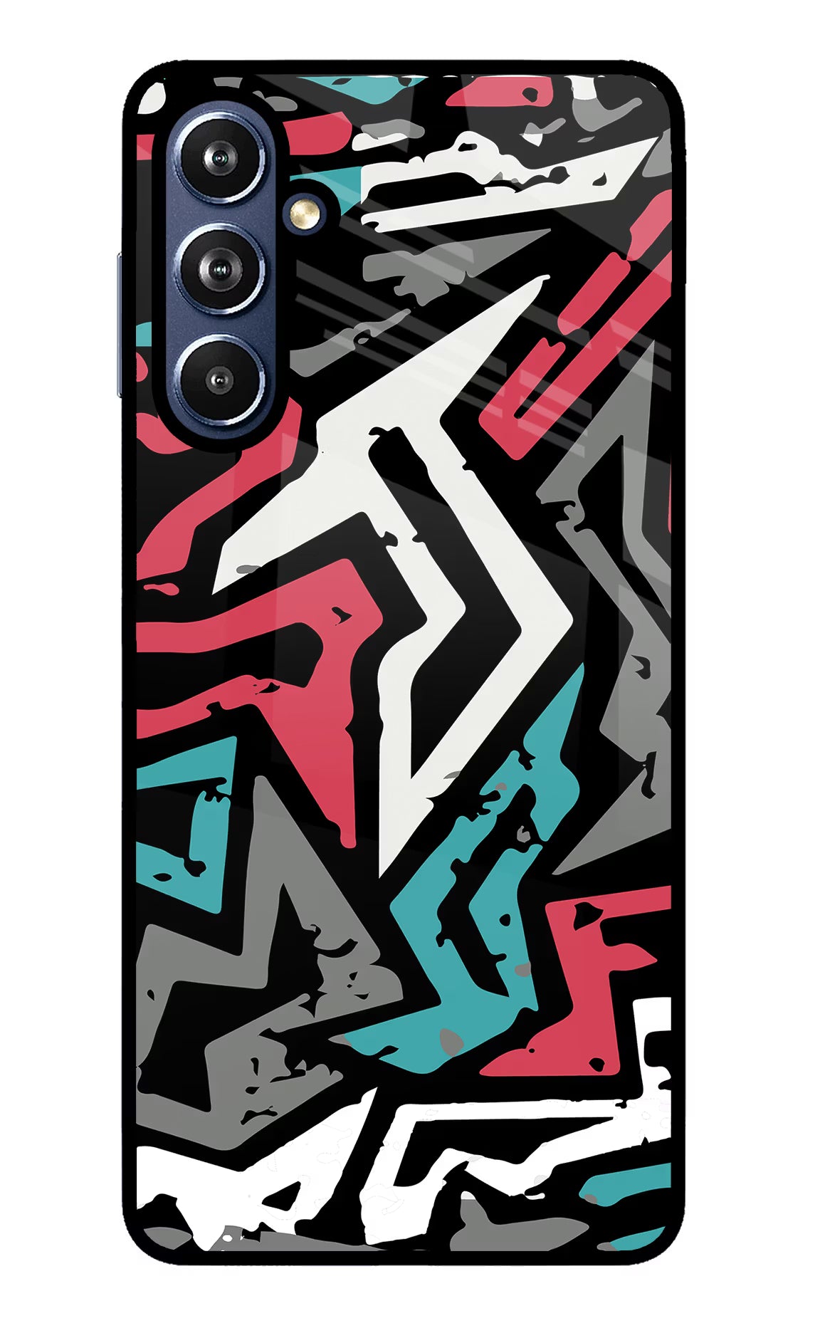 Geometric Graffiti Samsung F54 5G Glass Case - Geometric Graffiti Samsung F54 5G Glass Case Geometric Graffiti Samsung F54 5G Glass Case