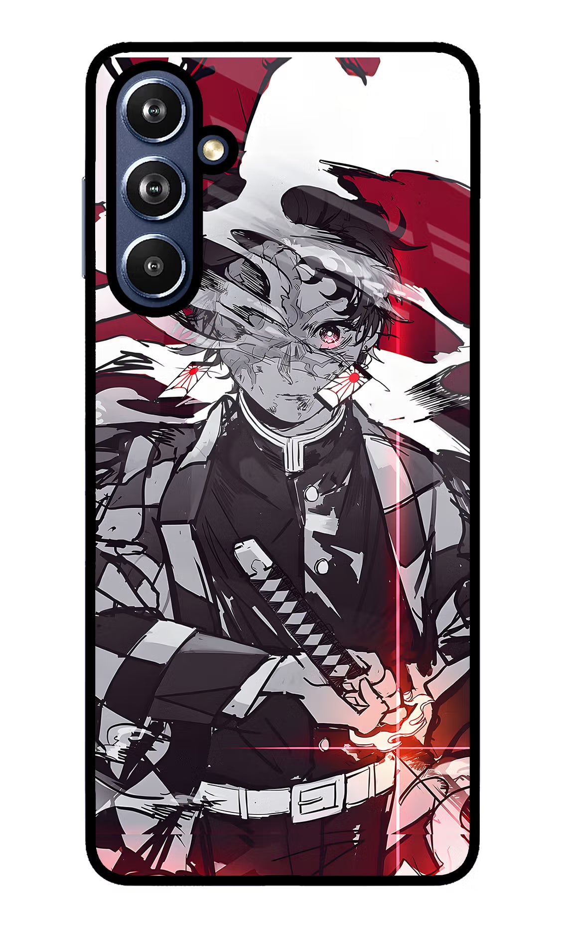 Demon Slayer Samsung F54 5G Glass Case - Demon Slayer Samsung F54 5G Glass Case Demon Slayer Samsung F54 5G Glass Case