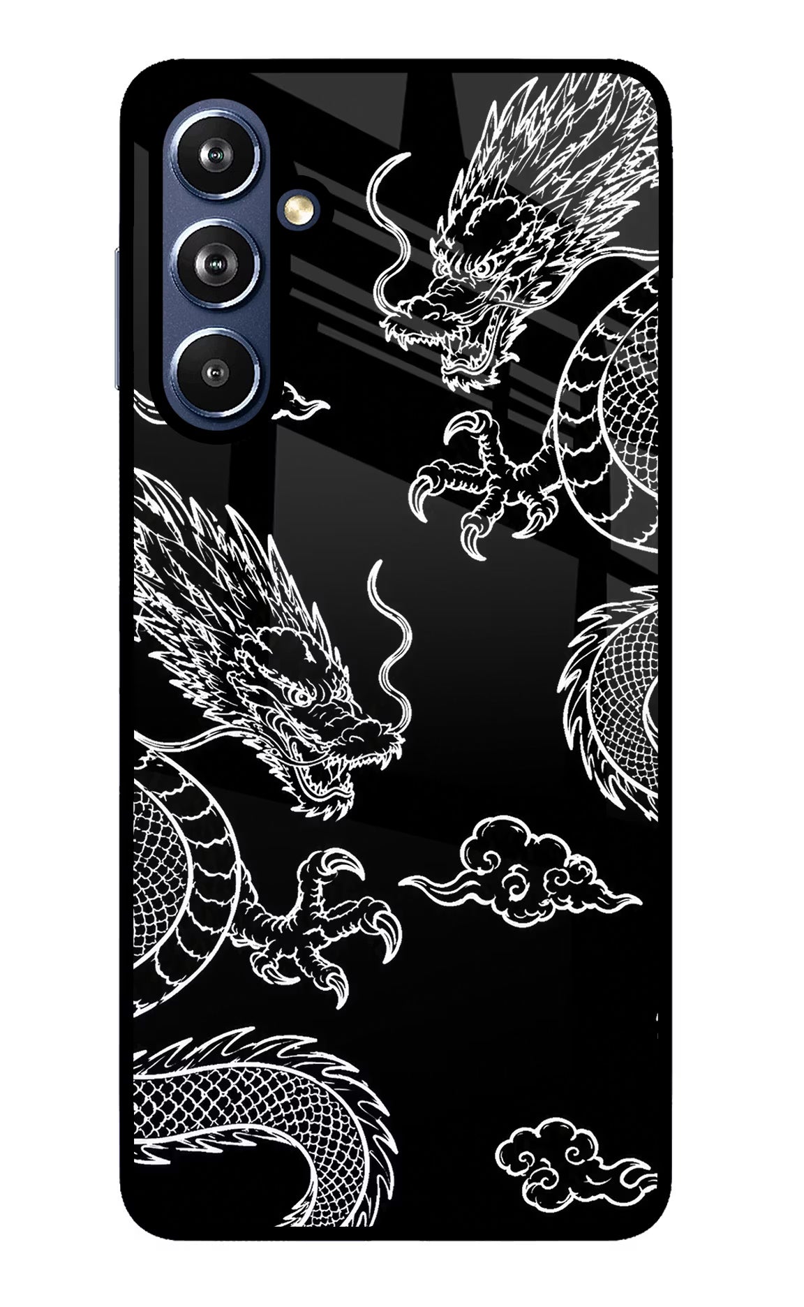 Twin Dragons Samsung F54 5G Glass Case - Twin Dragons Samsung F54 5G Glass Case Twin Dragons Samsung F54 5G Glass Case
