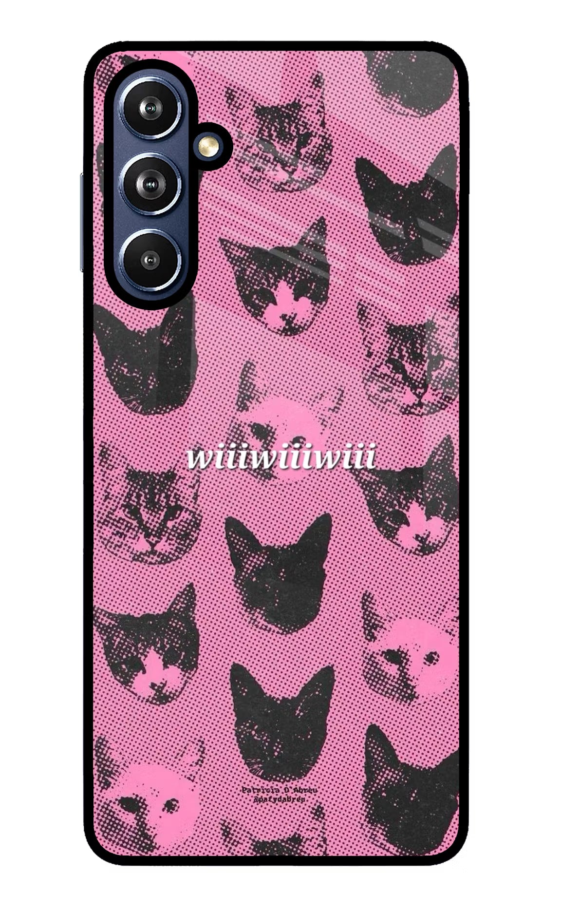 Pink Cats Samsung F54 5G Glass Case - Pink Cats Samsung F54 5G Glass Case Pink Cats Samsung F54 5G Glass Case