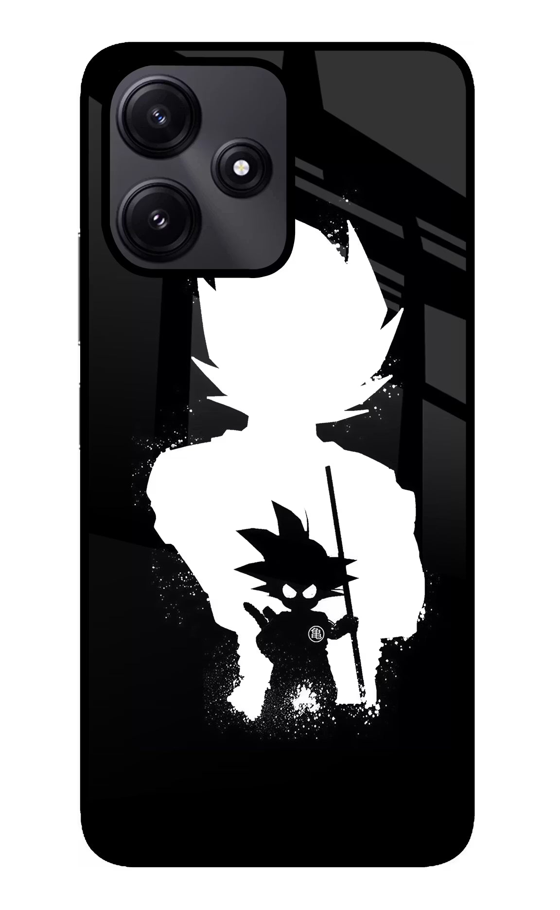 Goku Shadow Poco M6 Pro 5G Back Cover - Goku Shadow Poco M6 Pro 5G Glass Case Back Cover by Casekaro Goku Shadow Poco M6 Pro 5G Glass Case Back Cover by Casekaro