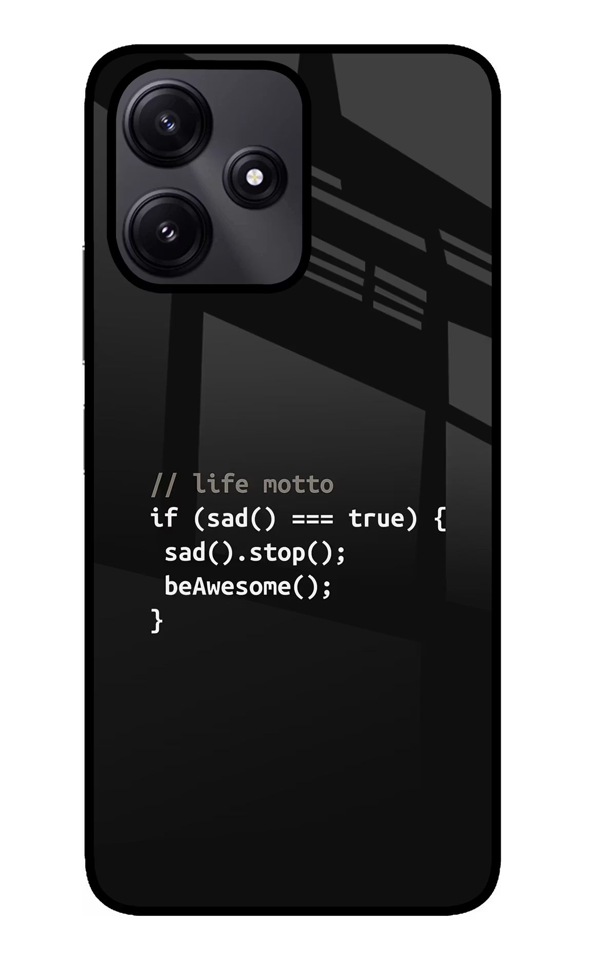 Life Motto Code Poco M6 Pro 5G Glass Case - Life Motto Code Poco M6 Pro 5G Glass Case Life Motto Code Poco M6 Pro 5G Glass Case