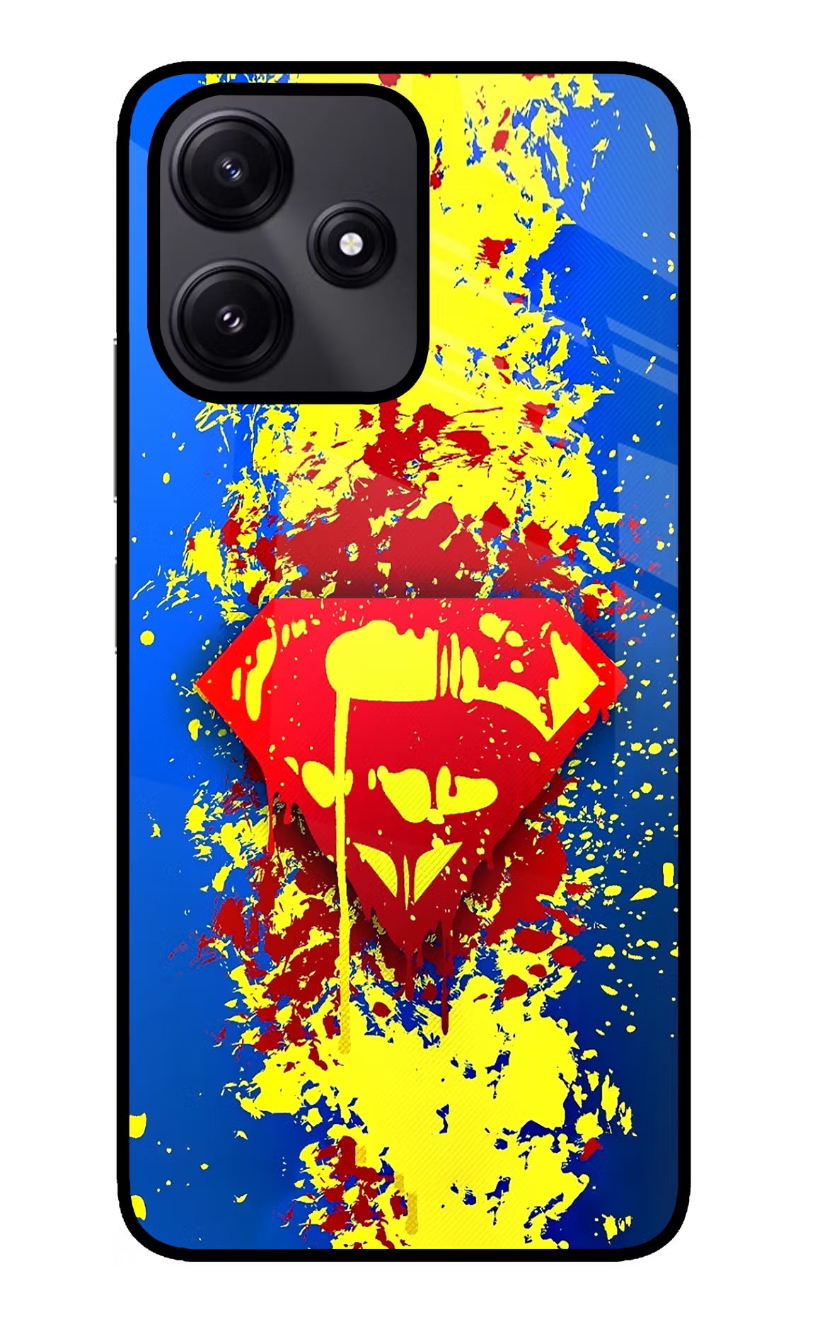 Superman logo Poco M6 Pro 5G Glass Case - Superman logo Poco M6 Pro 5G Glass Case Superman logo Poco M6 Pro 5G Glass Case