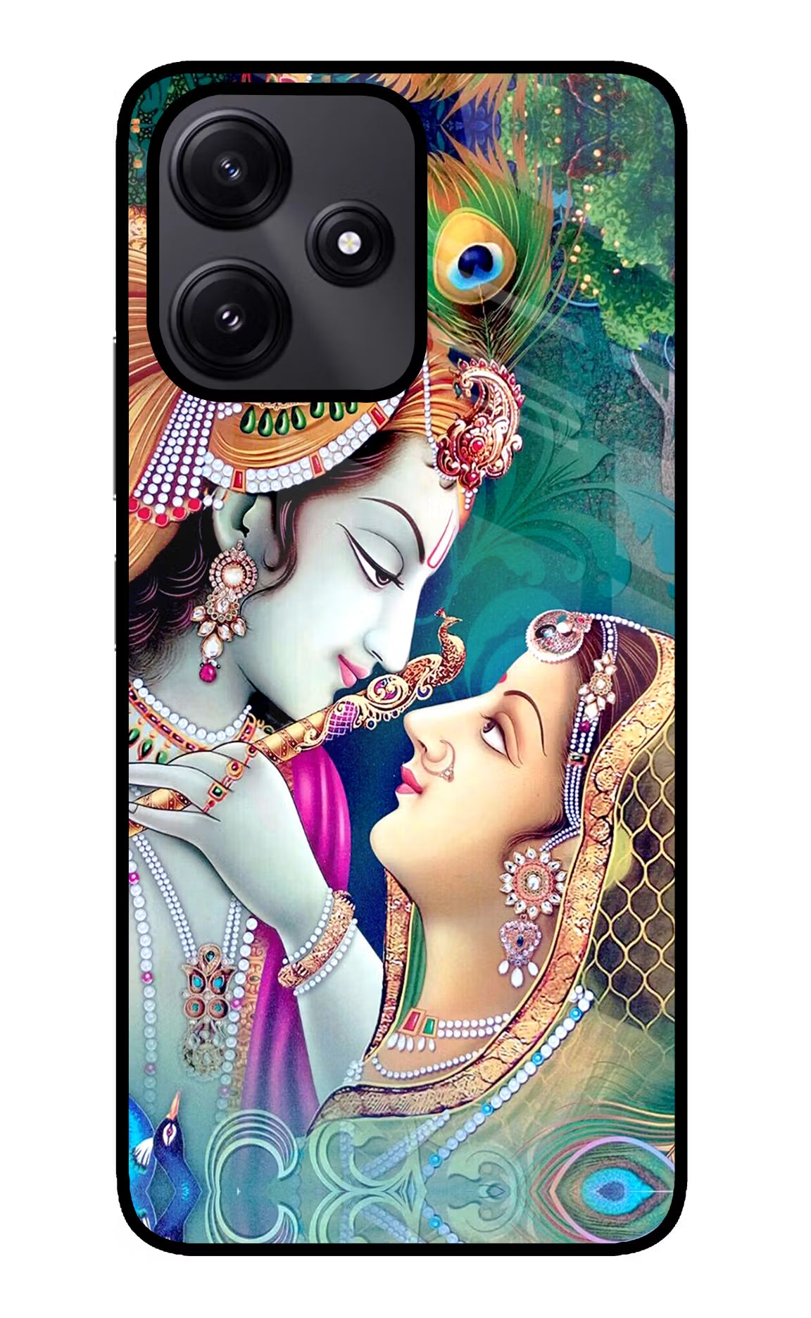 Lord Radha Krishna Poco M6 Pro 5G Back Cover - Lord Radha Krishna Poco M6 Pro 5G Glass Case Back Cover by Casekaro Lord Radha Krishna Poco M6 Pro 5G Glass Case Back Cover by Casekaro