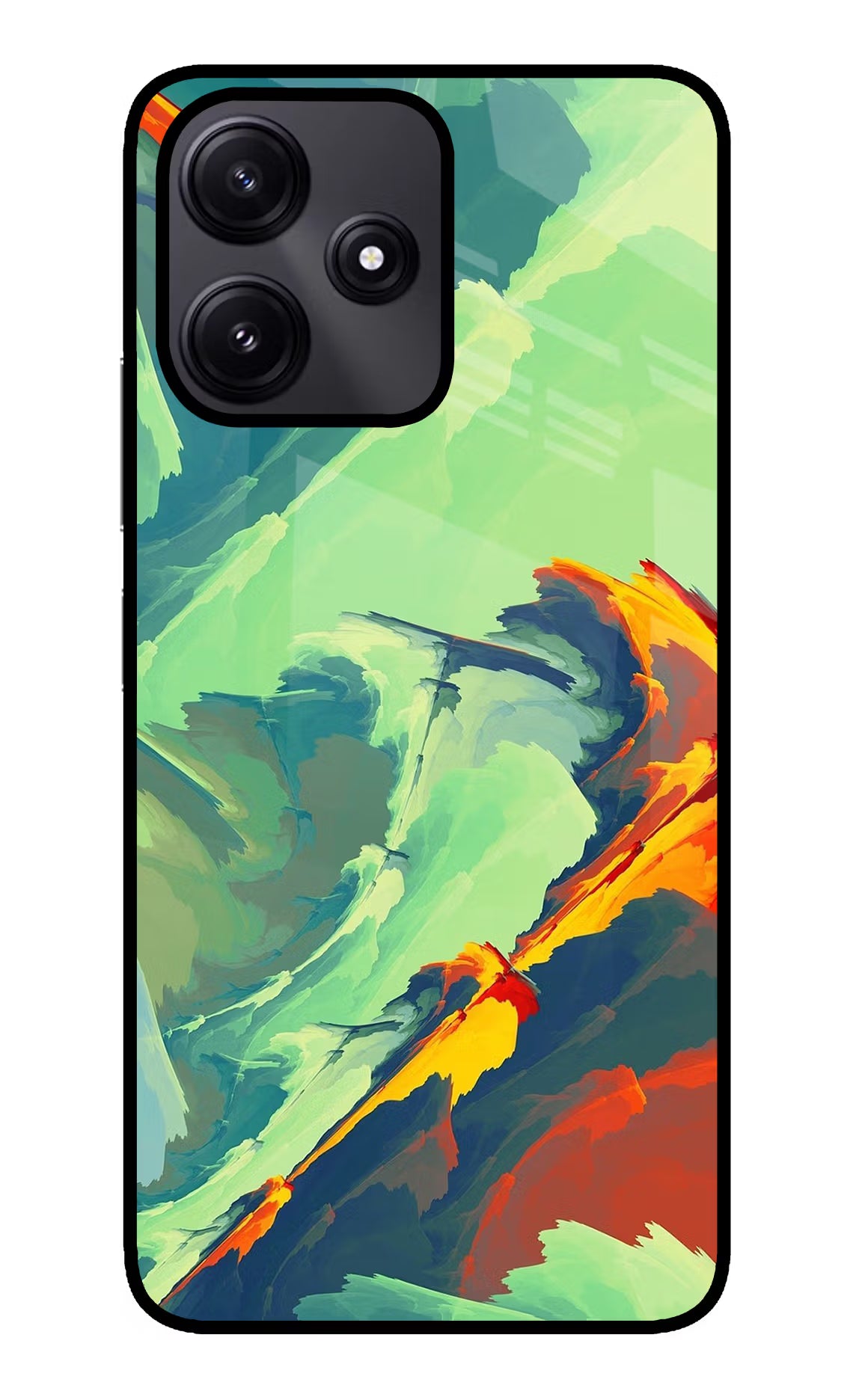 Paint Art Poco M6 Pro 5G Glass Case - Paint Art Poco M6 Pro 5G Glass Case Paint Art Poco M6 Pro 5G Glass Case