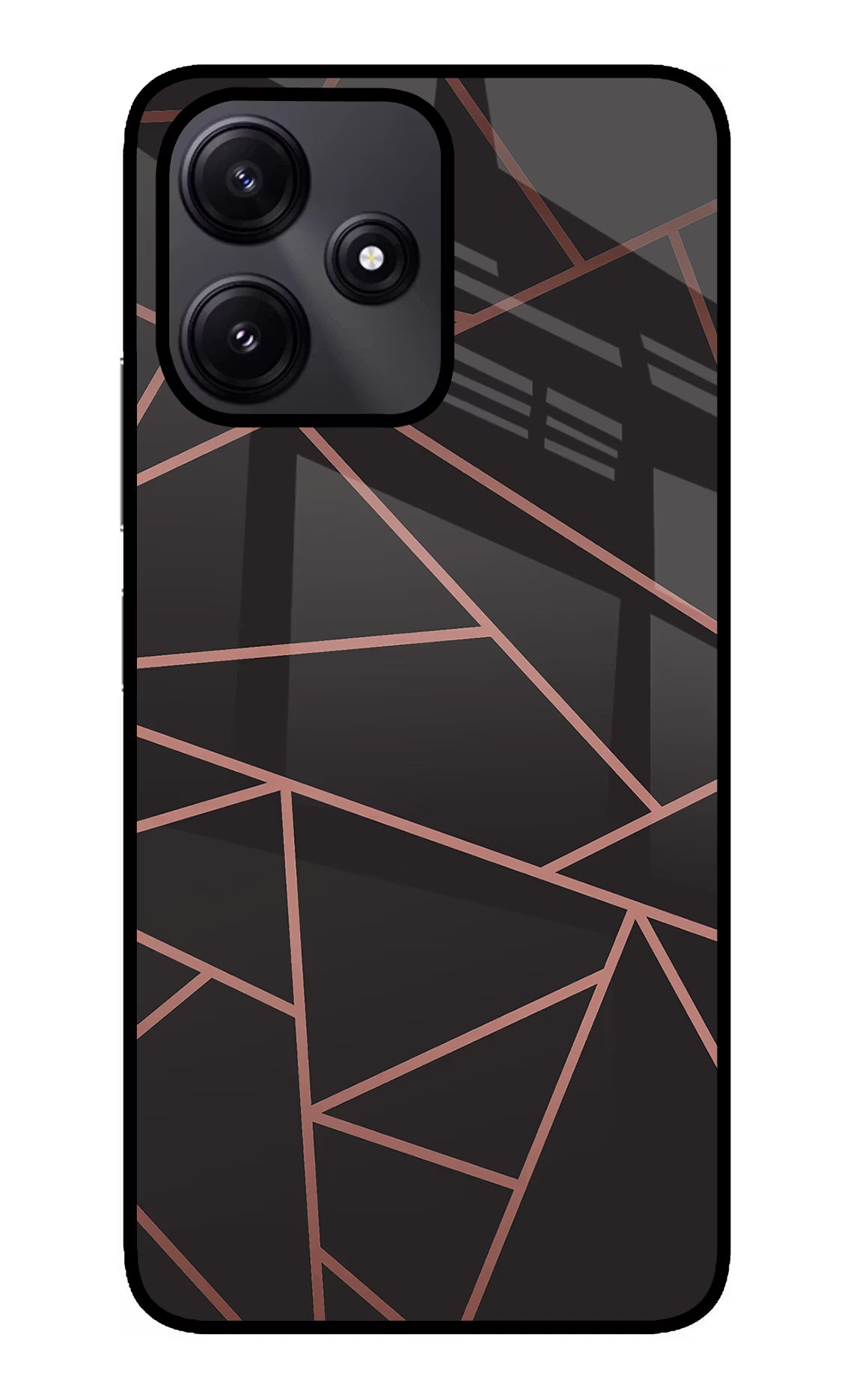 Geometric Pattern Poco M6 Pro 5G Glass Case - Geometric Pattern Poco M6 Pro 5G Glass Case Geometric Pattern Poco M6 Pro 5G Glass Case
