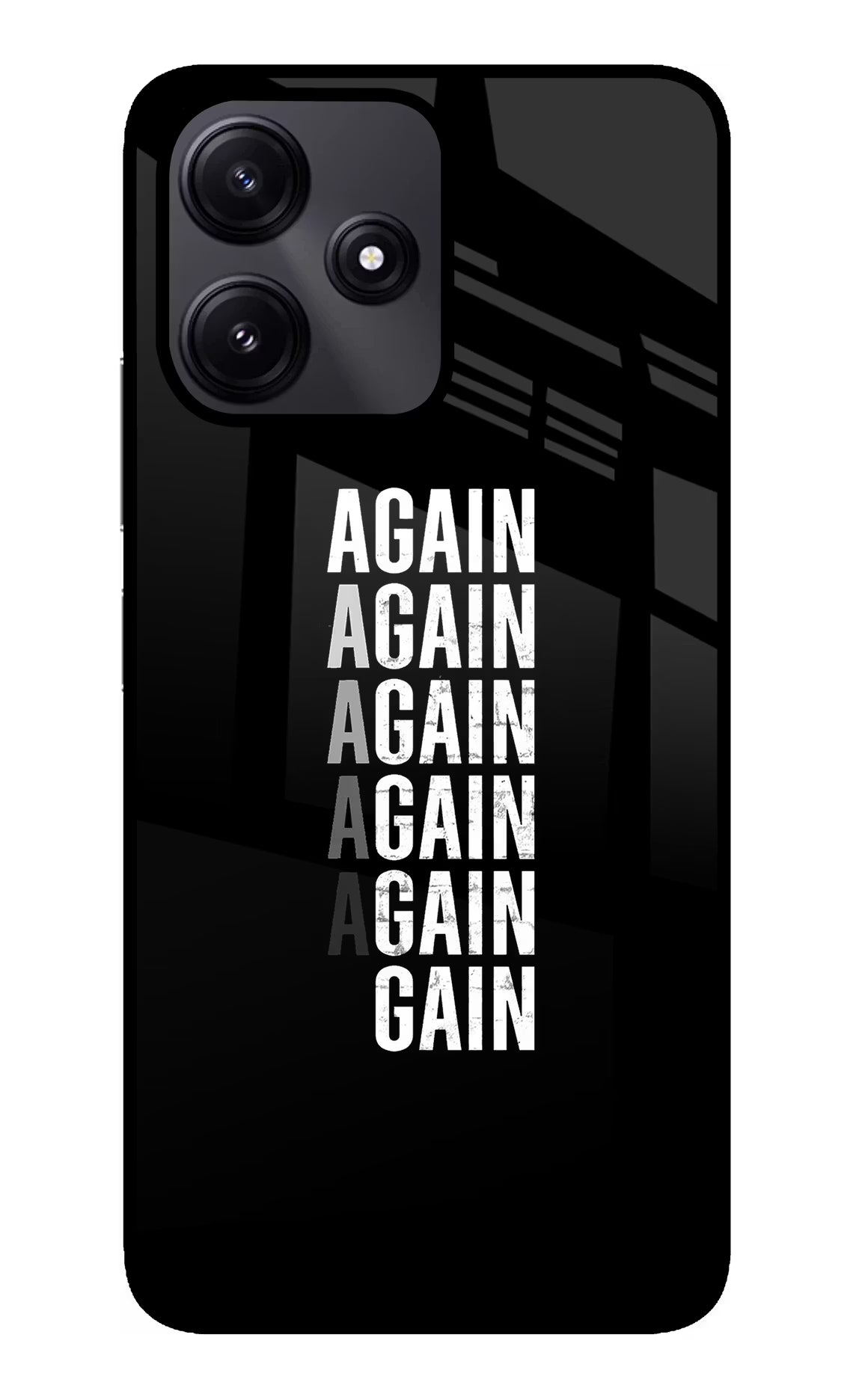 Again Again Gain Poco M6 Pro 5G Glass Case - Again Again Gain Poco M6 Pro 5G Glass Case Again Again Gain Poco M6 Pro 5G Glass Case
