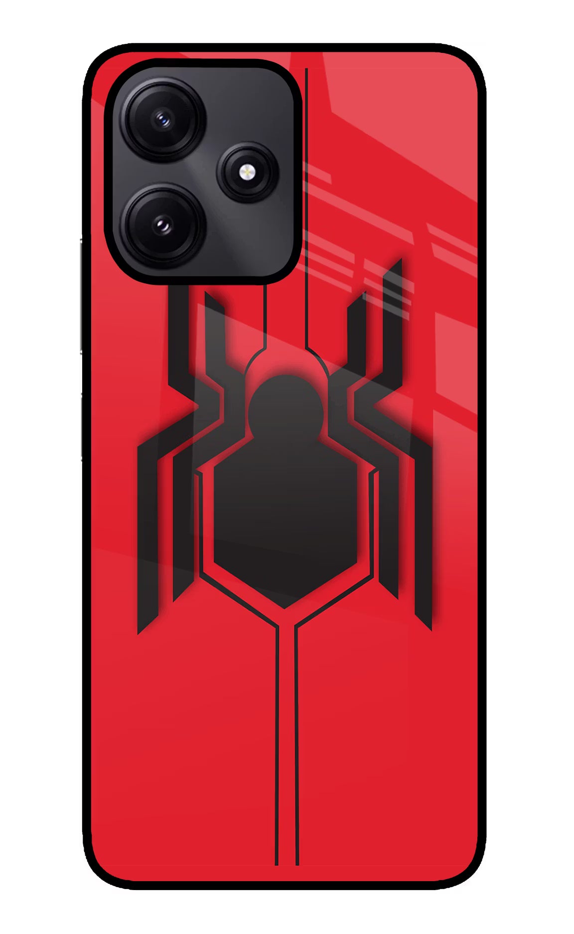 Spider Poco M6 Pro 5G Back Cover - Spider Poco M6 Pro 5G Glass Case Back Cover by Casekaro Spider Poco M6 Pro 5G Glass Case Back Cover by Casekaro