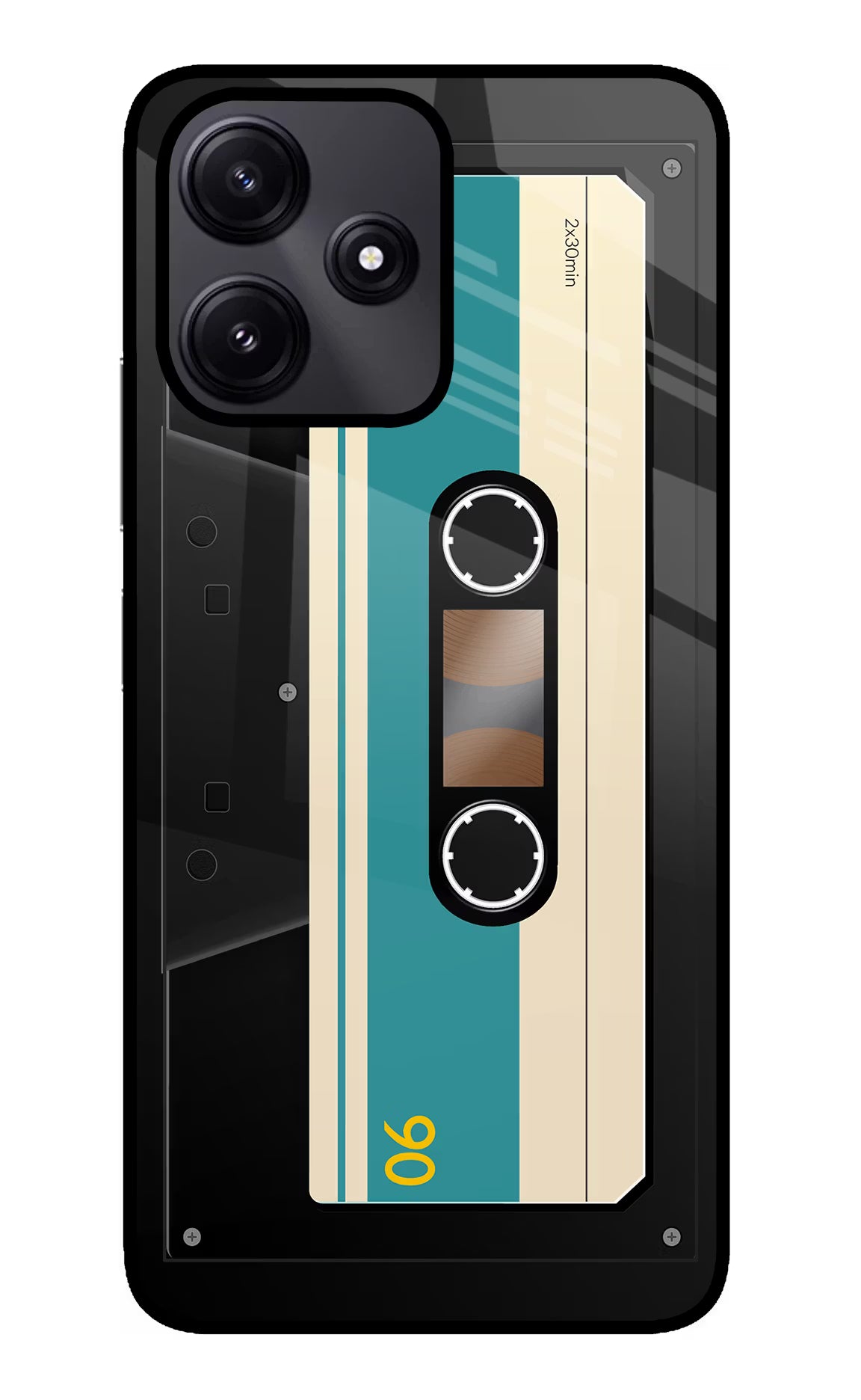 Cassette Poco M6 Pro 5G Back Cover - Cassette Poco M6 Pro 5G Glass Case Back Cover by Casekaro Cassette Poco M6 Pro 5G Glass Case Back Cover by Casekaro