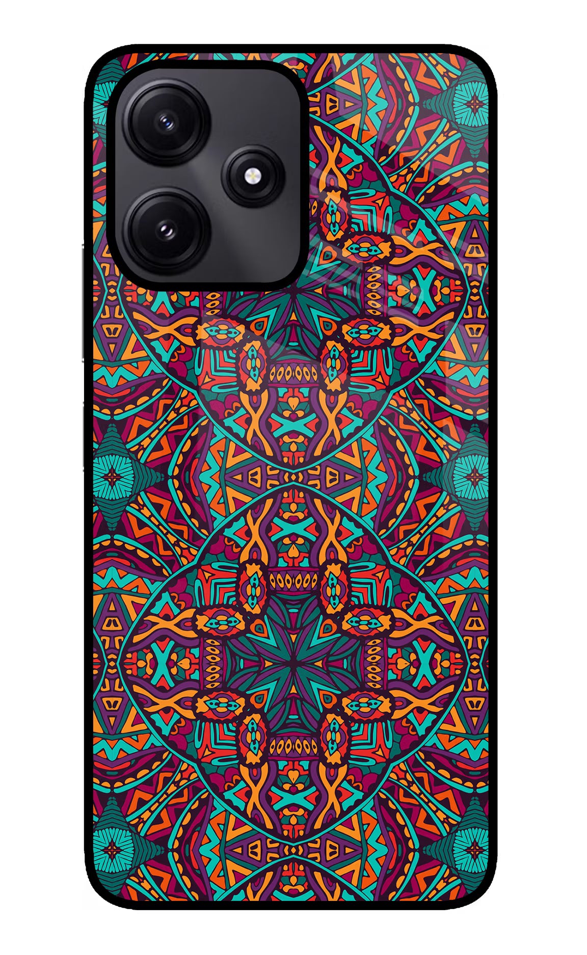 Colour Mandala Poco M6 Pro 5G Glass Case - Colour Mandala Poco M6 Pro 5G Glass Case Colour Mandala Poco M6 Pro 5G Glass Case