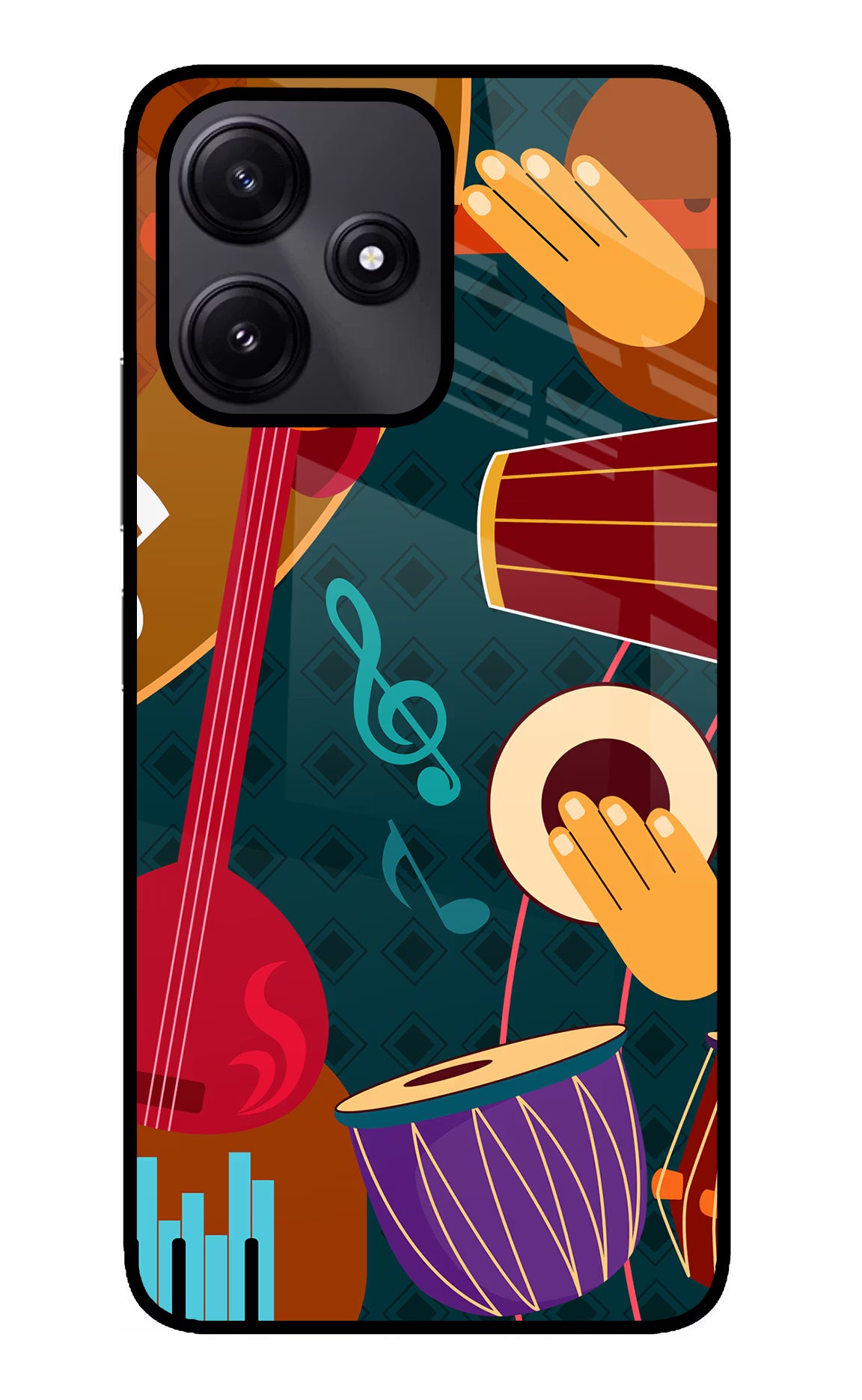 Music Instrument Poco M6 Pro 5G Glass Case - Music Instrument Poco M6 Pro 5G Glass Case Music Instrument Poco M6 Pro 5G Glass Case