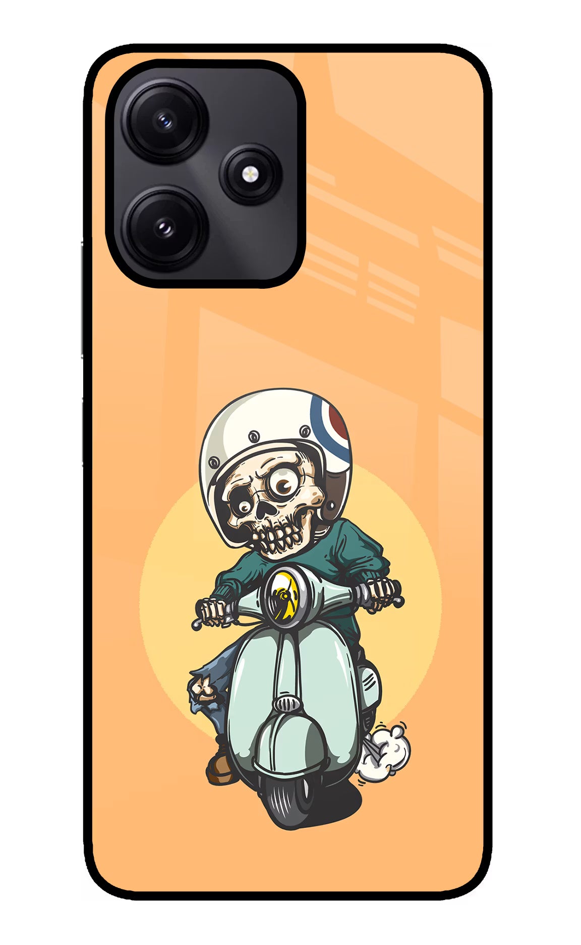 Undead Biker Poco M6 Pro 5G Glass Case - Undead Biker Poco M6 Pro 5G Glass Case Undead Biker Poco M6 Pro 5G Glass Case