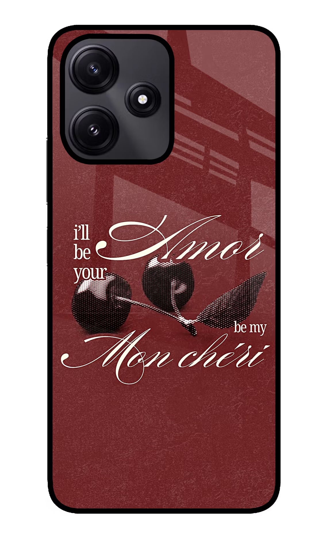 Velvet Cherry Poco M6 Pro 5G Glass Case - Velvet Cherry Poco M6 Pro 5G Glass Case Velvet Cherry Poco M6 Pro 5G Glass Case