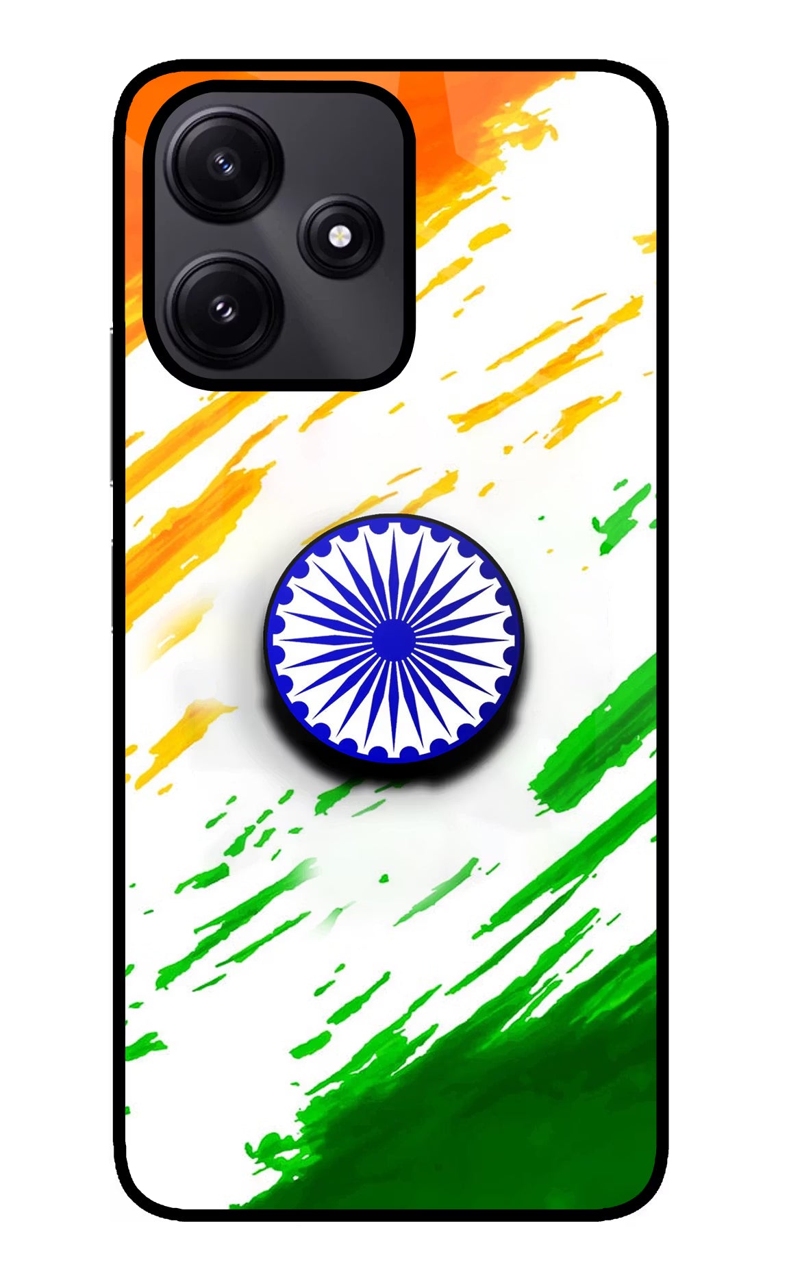 Indian Flag Ashoka Chakra Poco M6 Pro 5G Pop Case - Indian Flag Ashoka Chakra Poco M6 Pro 5G Pop Case by Casekaro Indian Flag Ashoka Chakra Poco M6 Pro 5G Pop Case by Casekaro