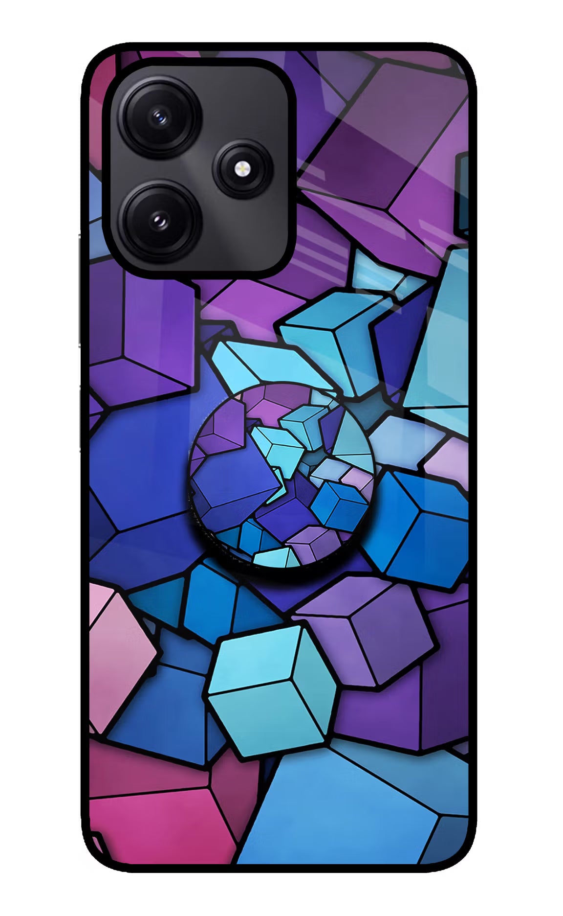 Cubic Abstract Poco M6 Pro 5G Pop Case - Cubic Abstract Poco M6 Pro 5G Pop Case by Casekaro Cubic Abstract Poco M6 Pro 5G Pop Case by Casekaro