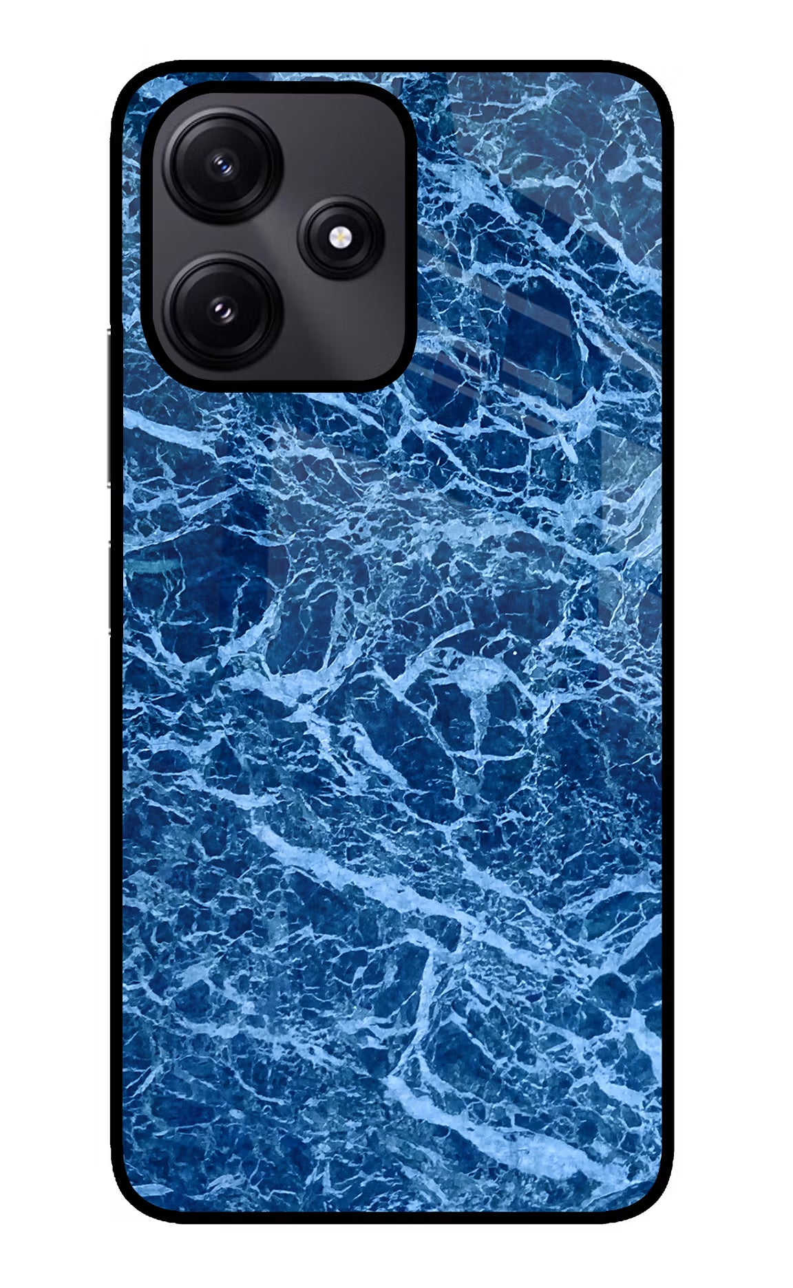 Blue Marble Redmi 12 5G Glass Case - Blue Marble Redmi 12 5G Glass Case Blue Marble Redmi 12 5G Glass Case