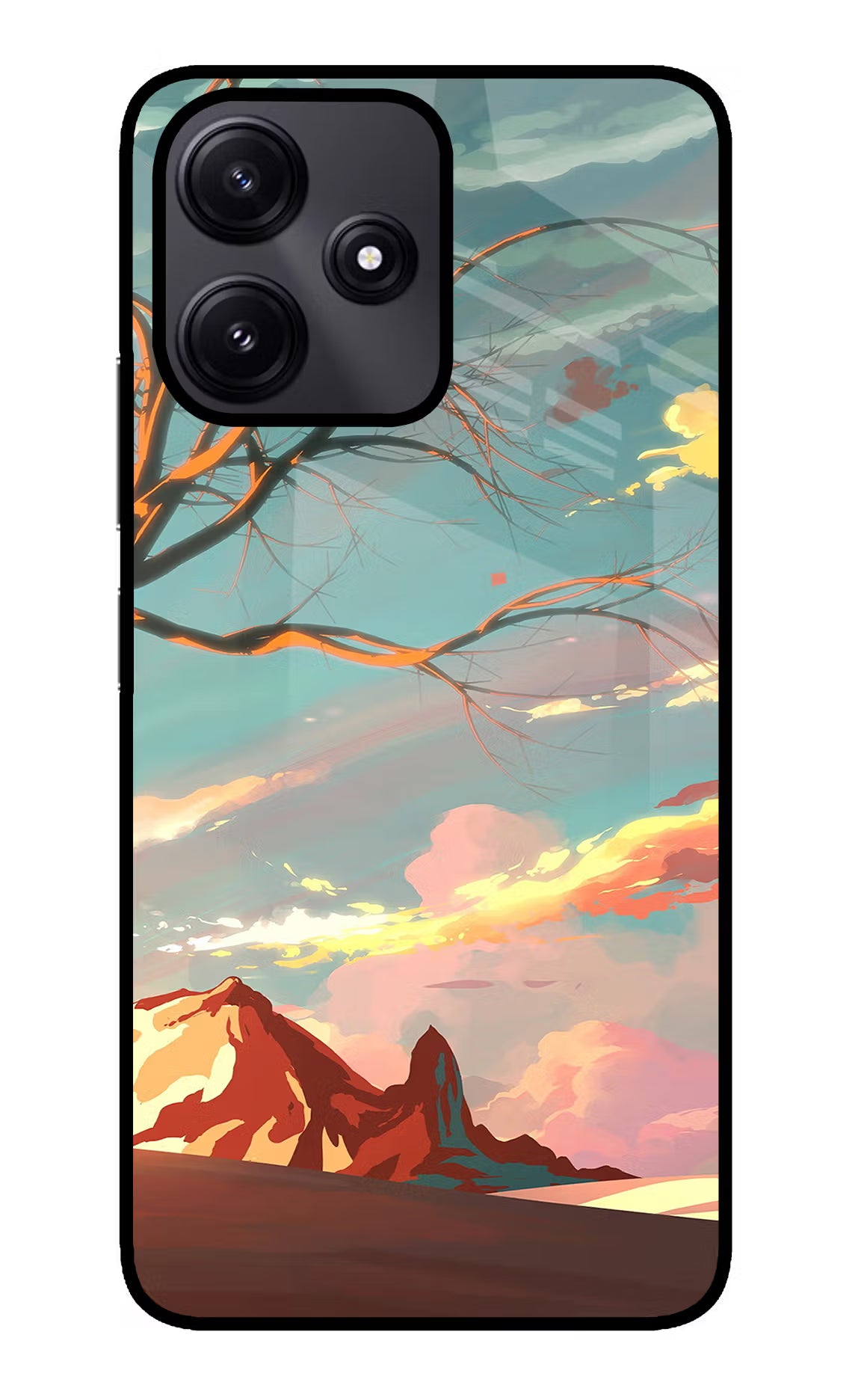 Scenery Redmi 12 5G Glass Case - Scenery Redmi 12 5G Glass Case Scenery Redmi 12 5G Glass Case