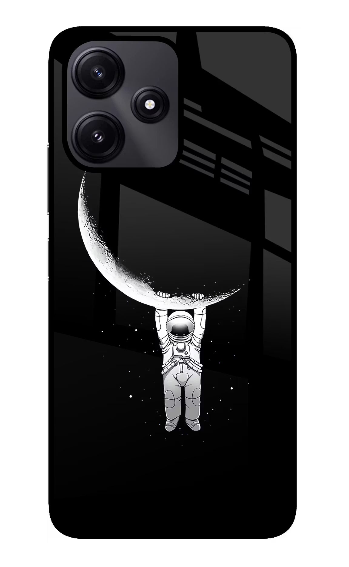 Moon Space Redmi 12 5G Glass Case - Moon Space Redmi 12 5G Glass Case Moon Space Redmi 12 5G Glass Case