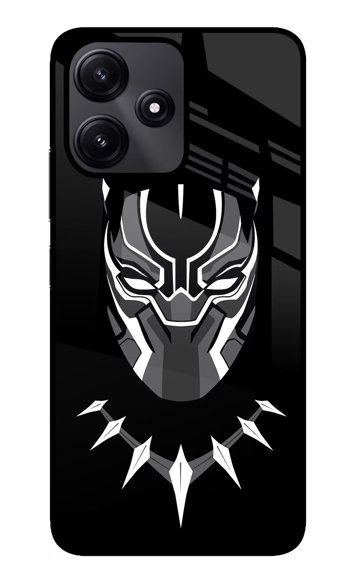 Black Panther Redmi 12 5G Glass Case - Black Panther Redmi 12 5G Glass Case Black Panther Redmi 12 5G Glass Case