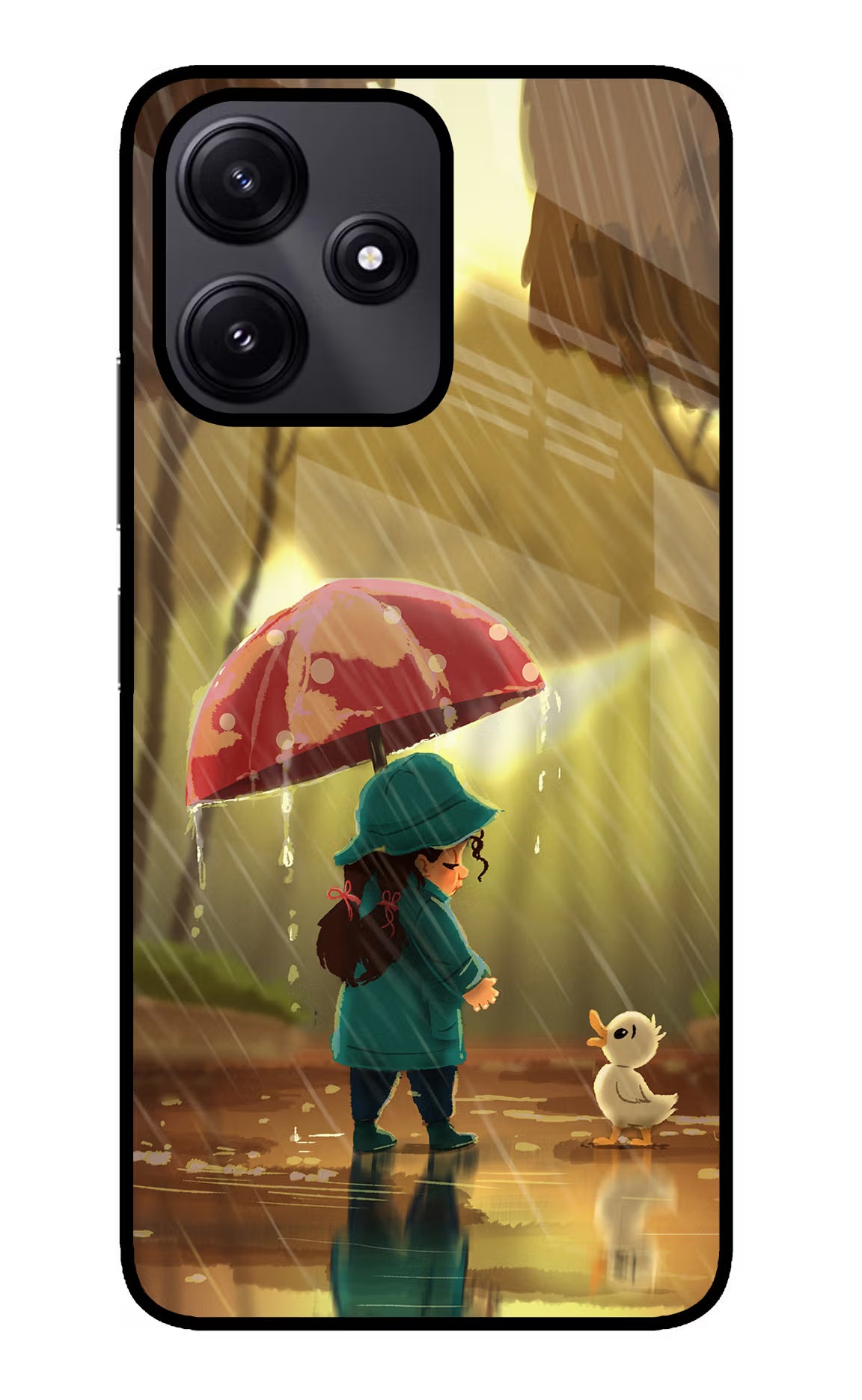 Rainy Day Redmi 12 5G Glass Case - Rainy Day Redmi 12 5G Glass Case Rainy Day Redmi 12 5G Glass Case
