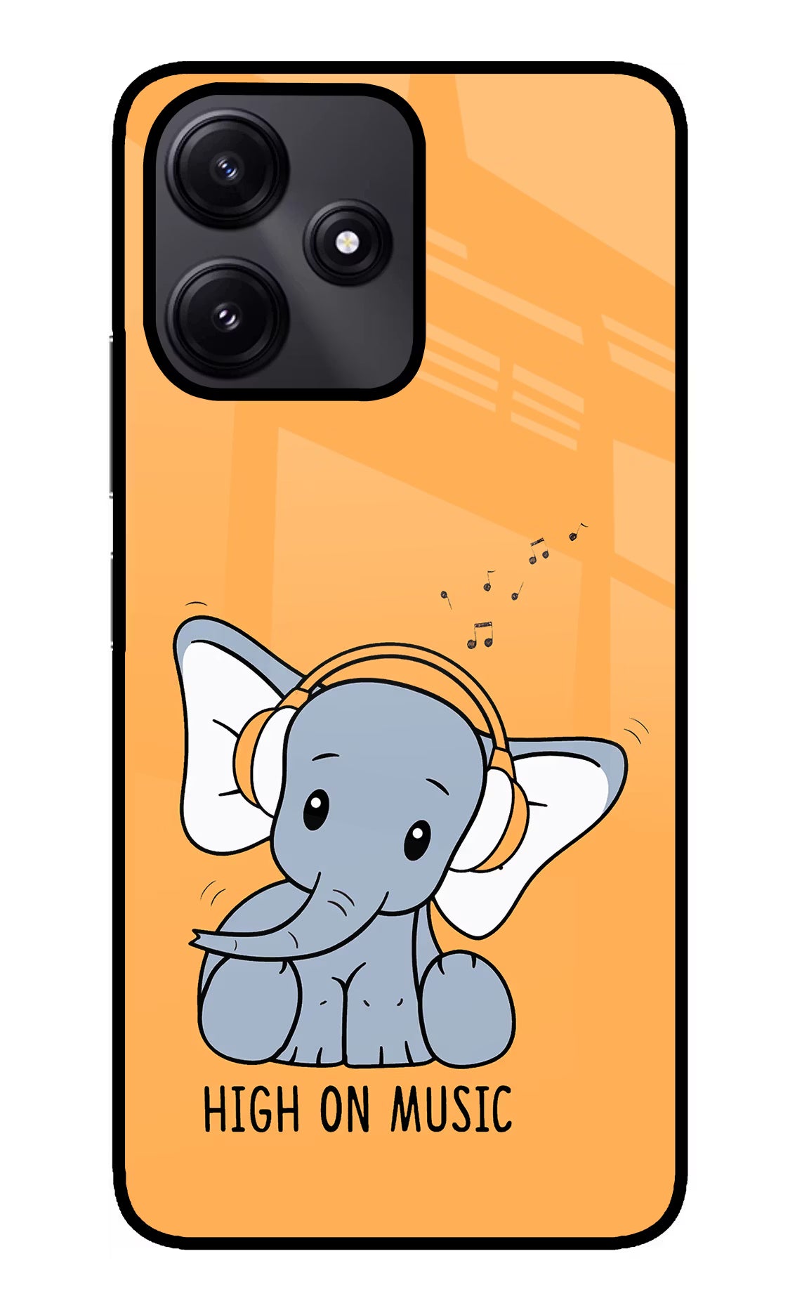 High On Music Redmi 12 5G Glass Case - High On Music Redmi 12 5G Glass Case High On Music Redmi 12 5G Glass Case