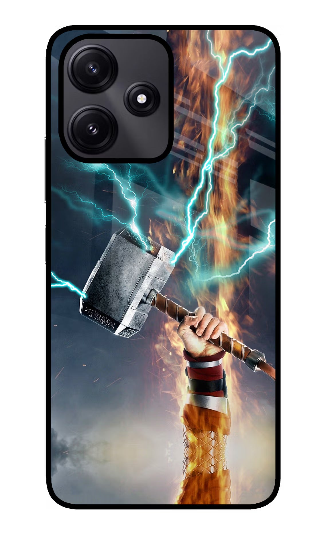 Thor Hammer Mjolnir Redmi 12 5G Glass Case - Thor Hammer Mjolnir Redmi 12 5G Glass Case Thor Hammer Mjolnir Redmi 12 5G Glass Case
