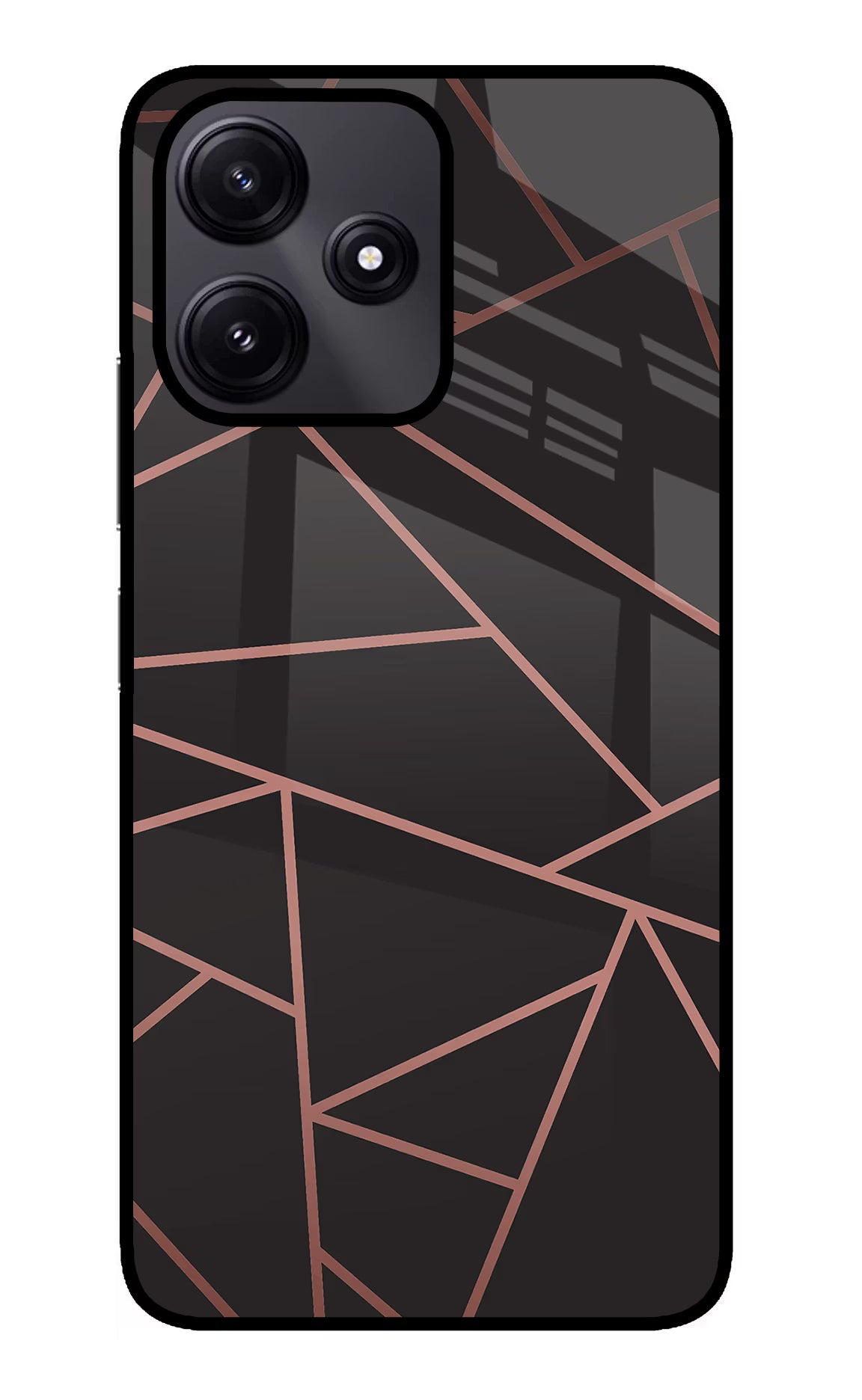 Geometric Pattern Redmi 12 5G Glass Case - Geometric Pattern Redmi 12 5G Glass Case Geometric Pattern Redmi 12 5G Glass Case