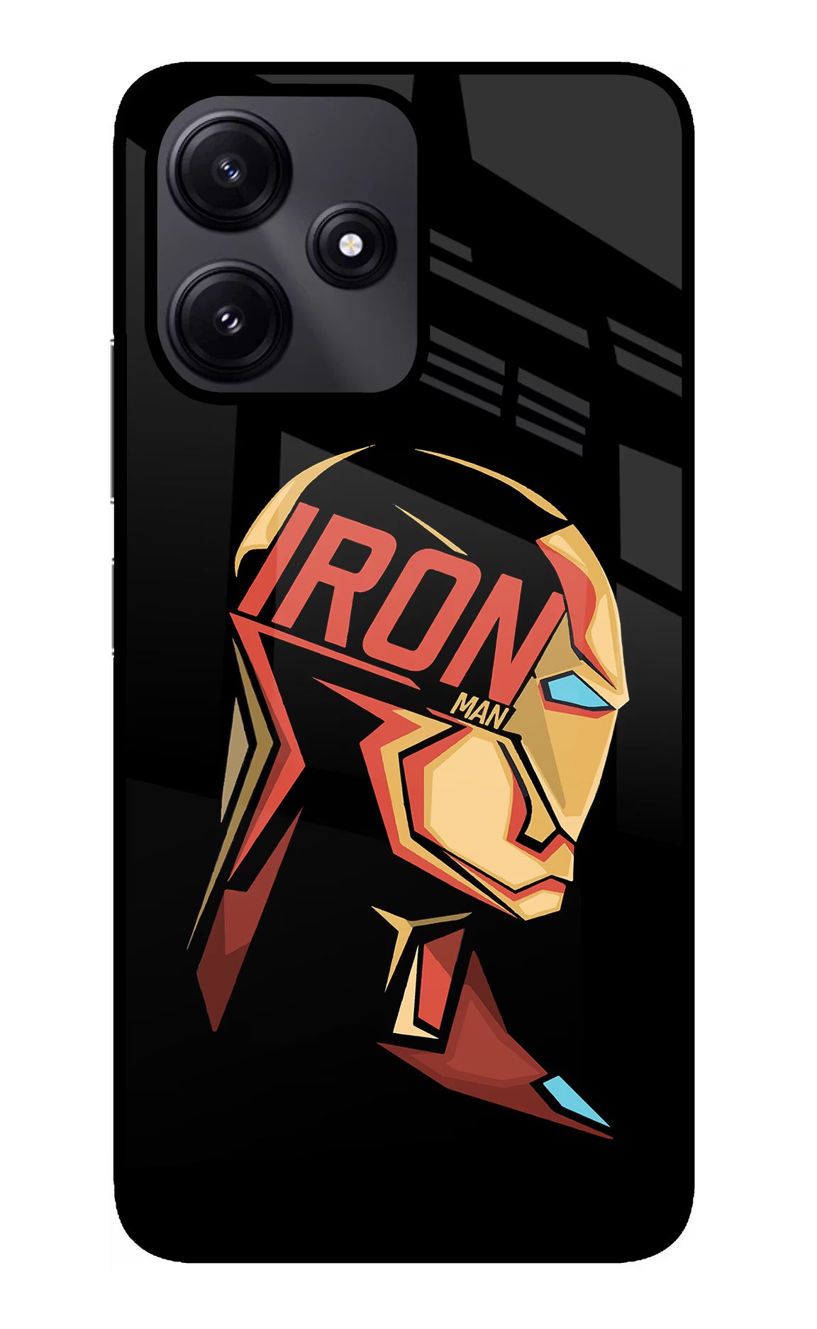 IronMan Redmi 12 5G Glass Case - IronMan Redmi 12 5G Glass Case IronMan Redmi 12 5G Glass Case