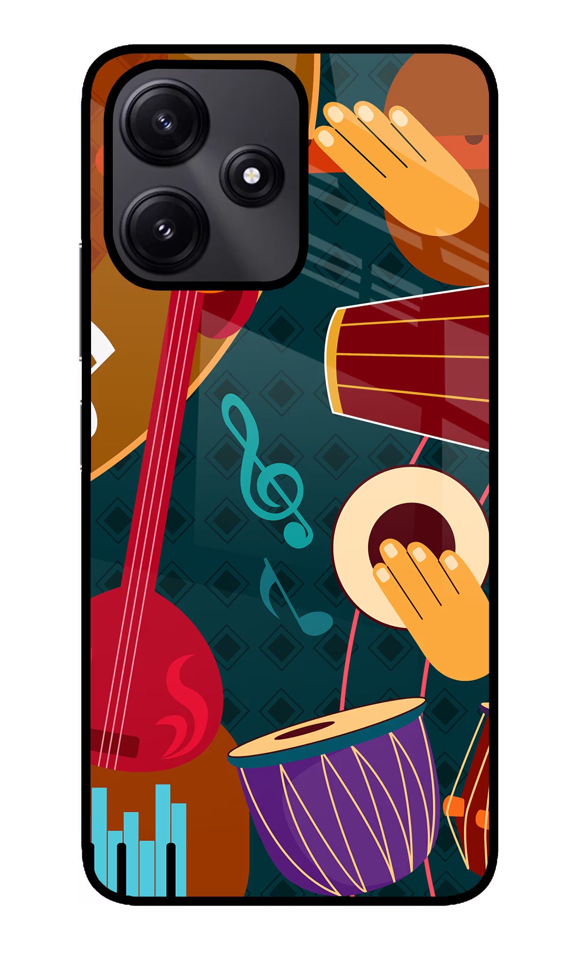Music Instrument Redmi 12 5G Glass Case - Music Instrument Redmi 12 5G Glass Case Music Instrument Redmi 12 5G Glass Case